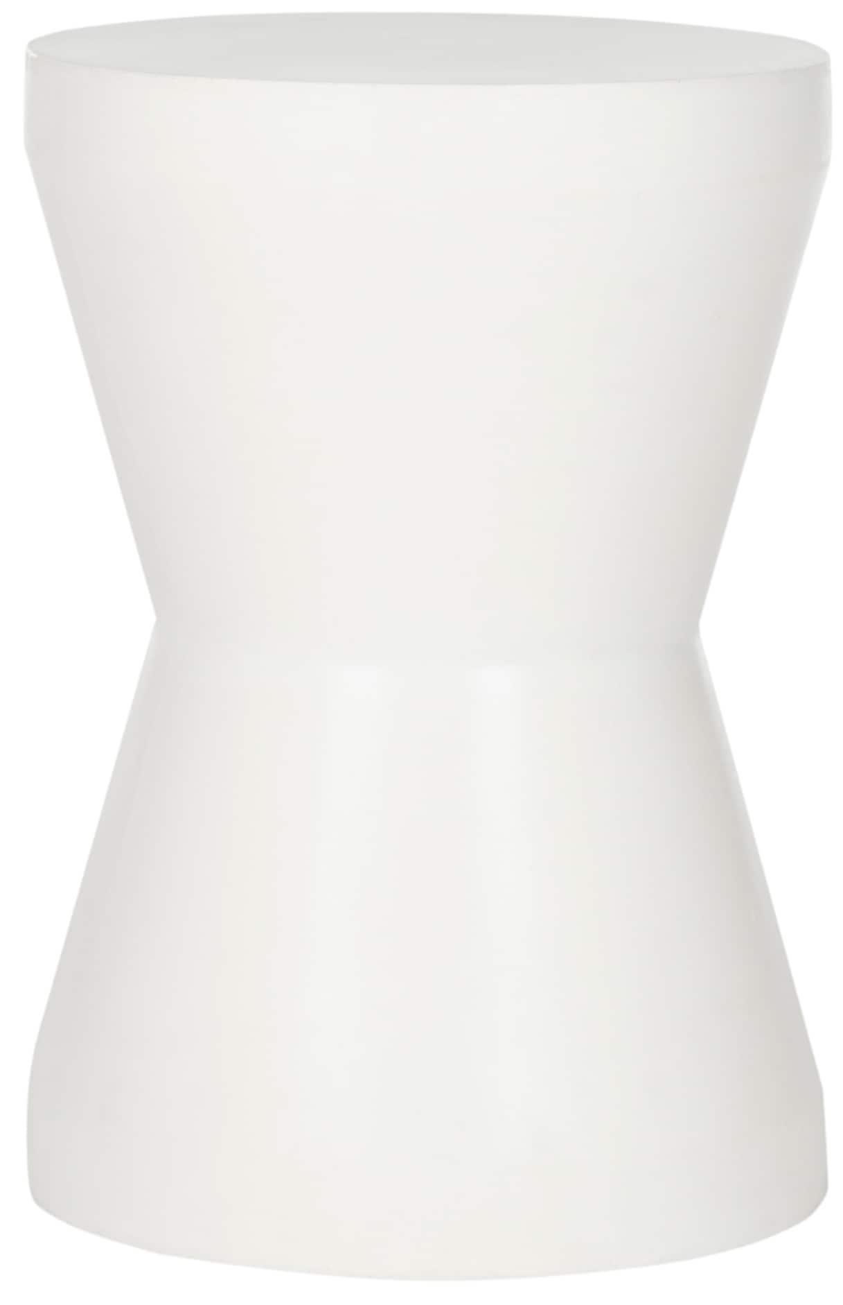 Torre Accent Stool - Indoor/Outdoor - VNN1001 - White - Safavieh