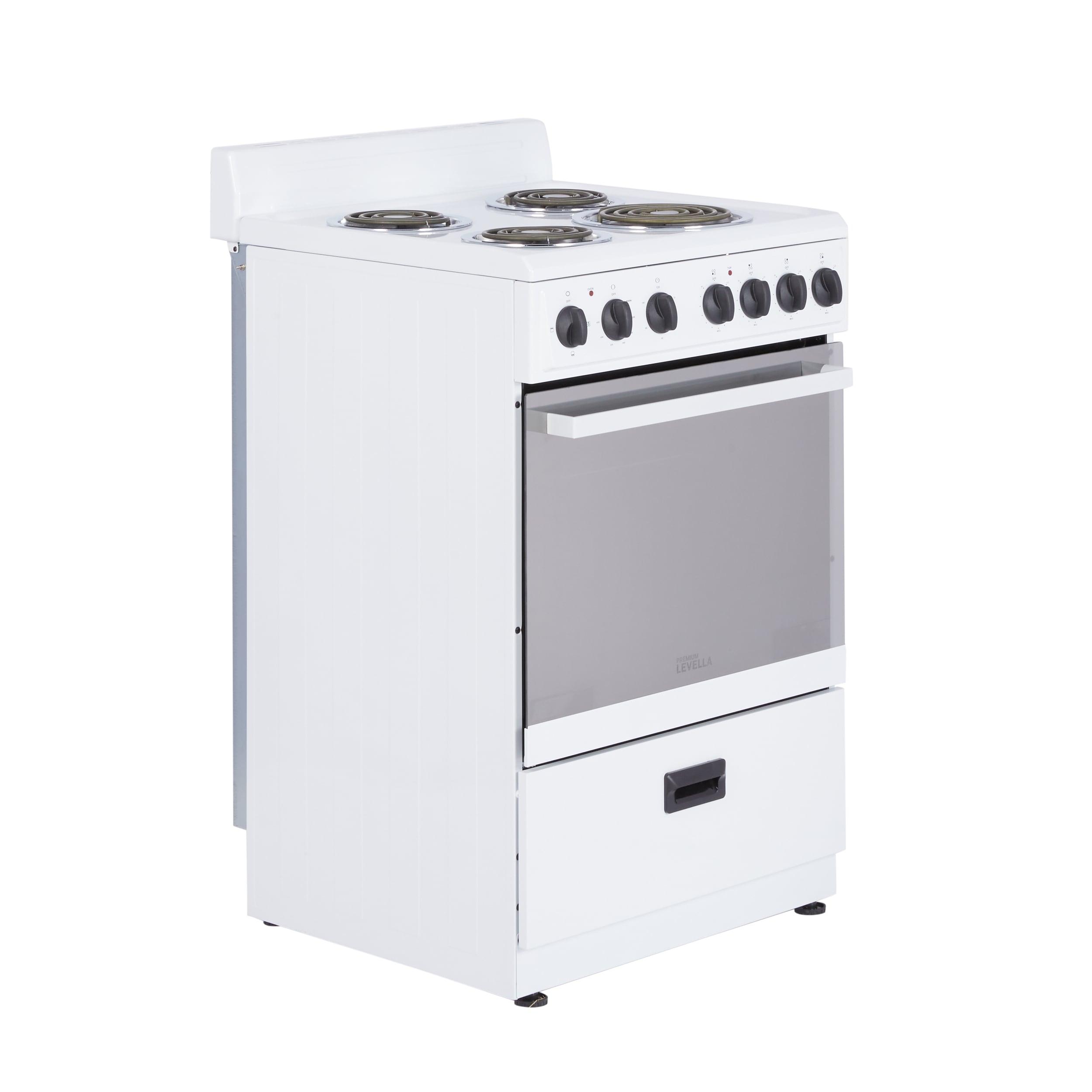 Premium Levella 24" 2.7 Cubic Feet Smart Electric Free Standing Range with 4 Burners