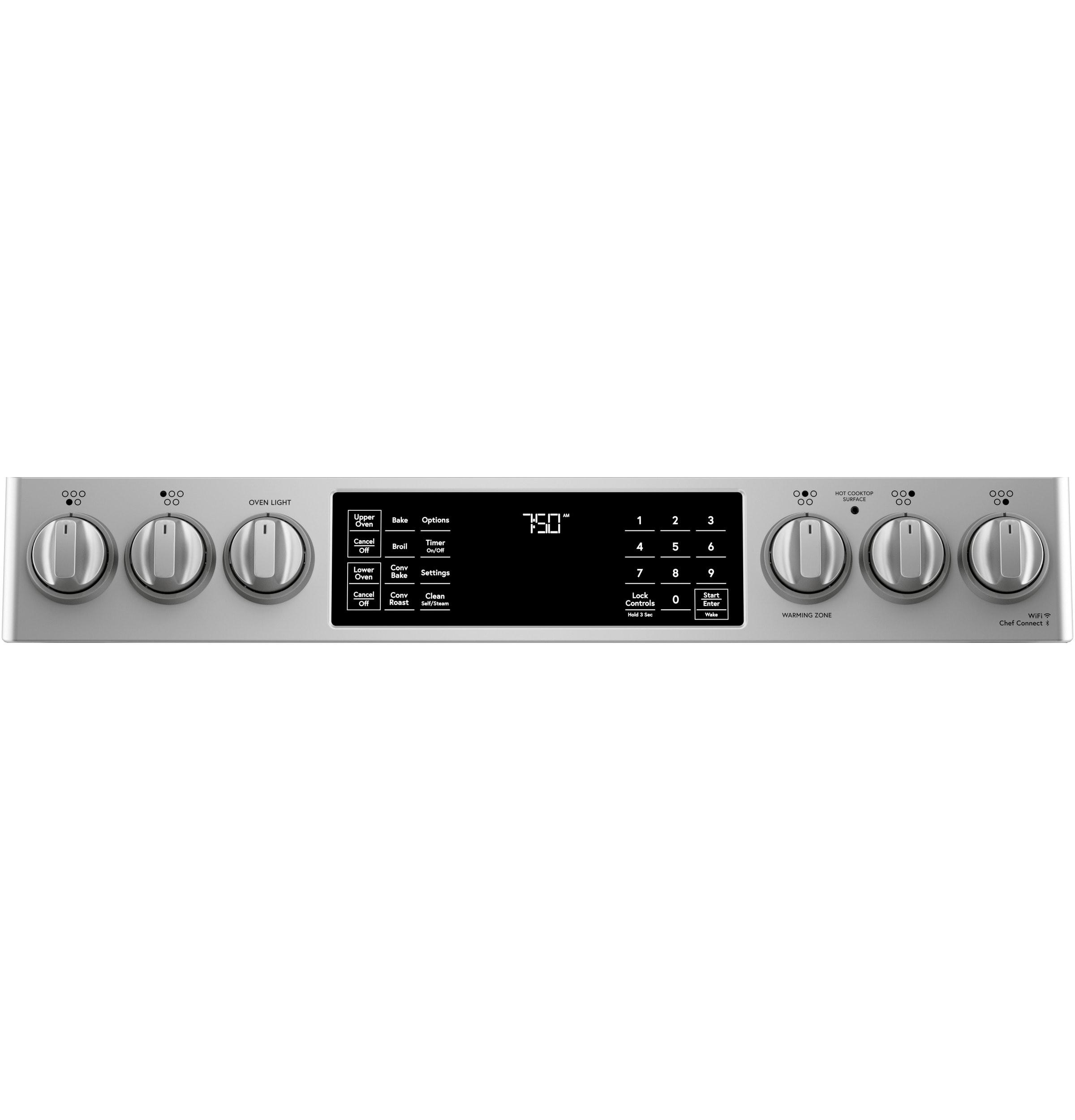 Café Café 30" 6.7 cu. ft. Smart Slide-in Electric Range with Convection and Radiant Cooktop CES750P2MS1