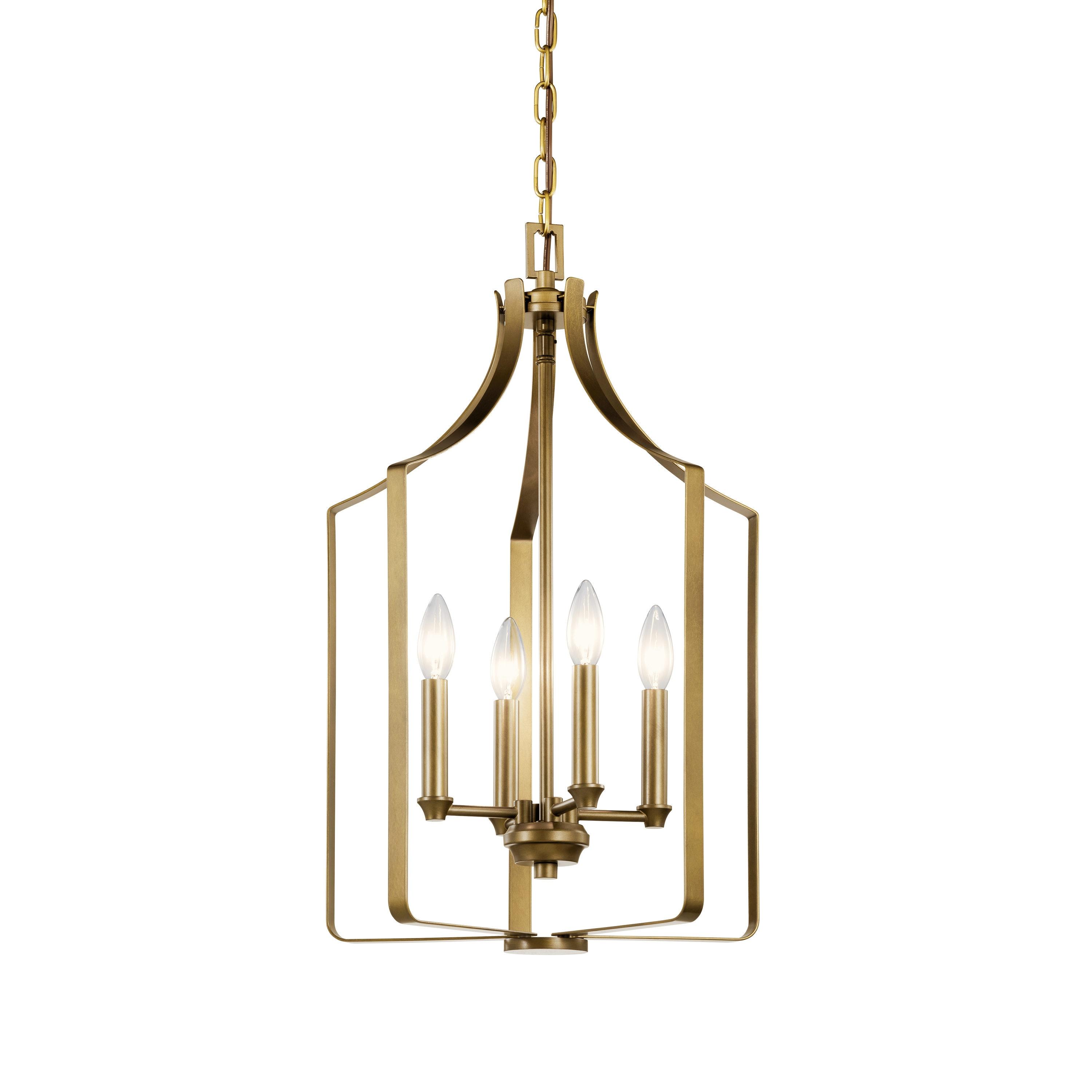 Kichler Lighting Morrigan 4 - Light Chandelier in  Natural Brass