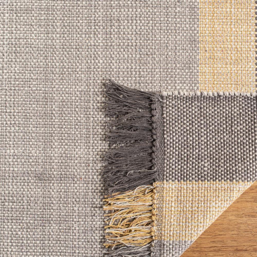 Montauk MTK301 Hand Woven Rug - Mustard/Grey - 5'x8' - Safavieh.