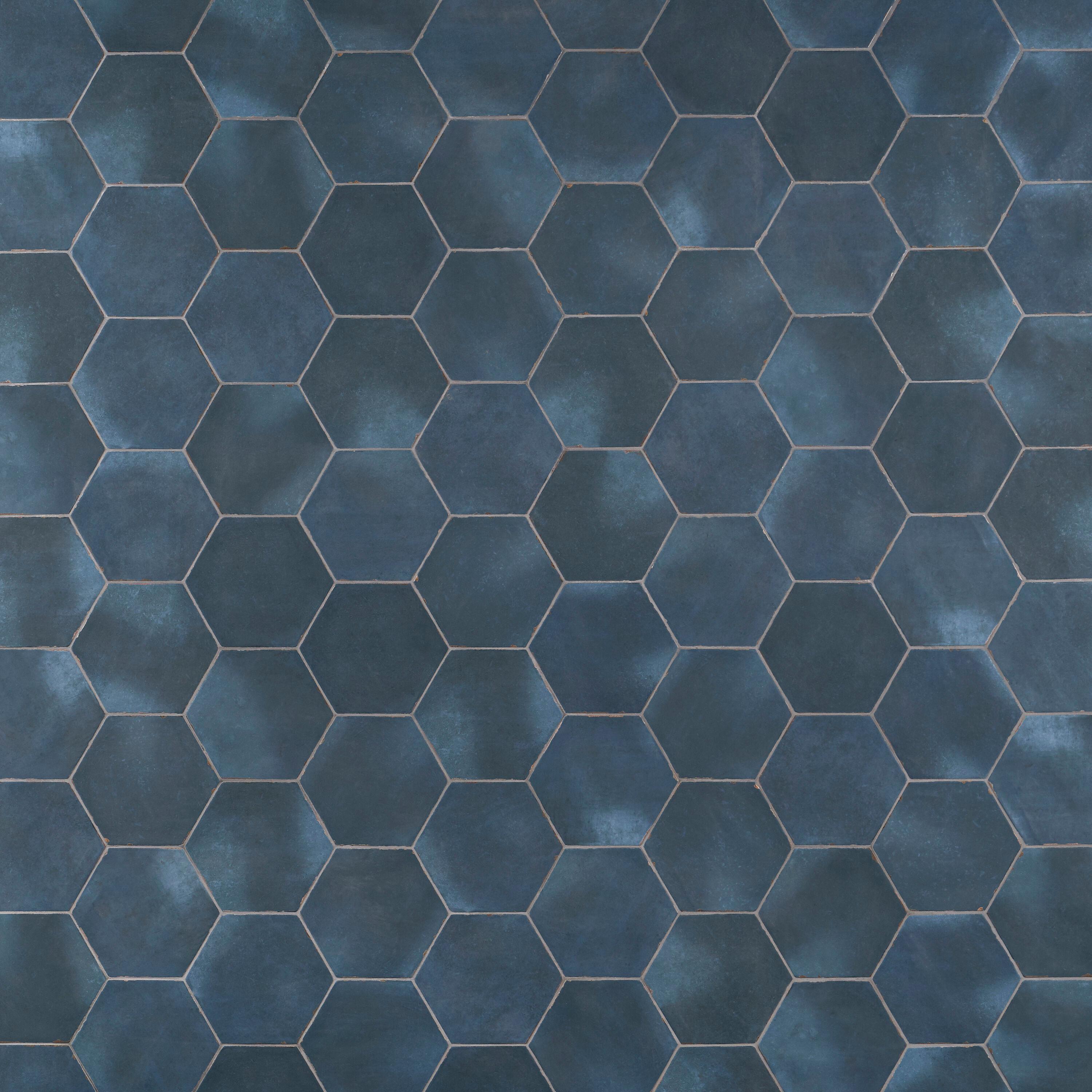 Bond Tile Palo Alto Hex 6" Hexagon Handmade Look Porcelain Floor and Wall Tile (5.38 Sq. Ft. / Case)