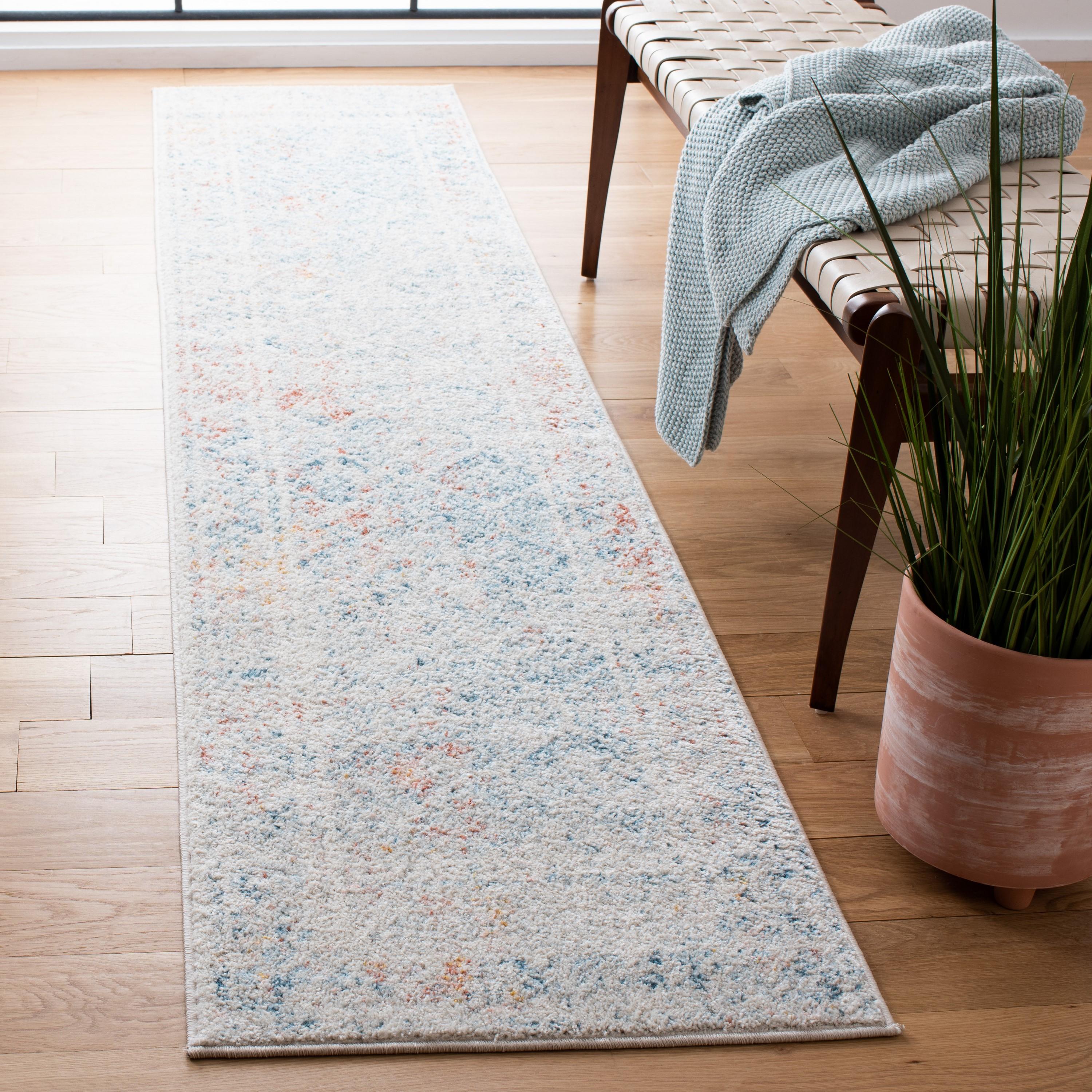SAFAVIEH Tulum Ophelia Bordered Geometric Runner, 2' x 5', Ivory/Terracotta