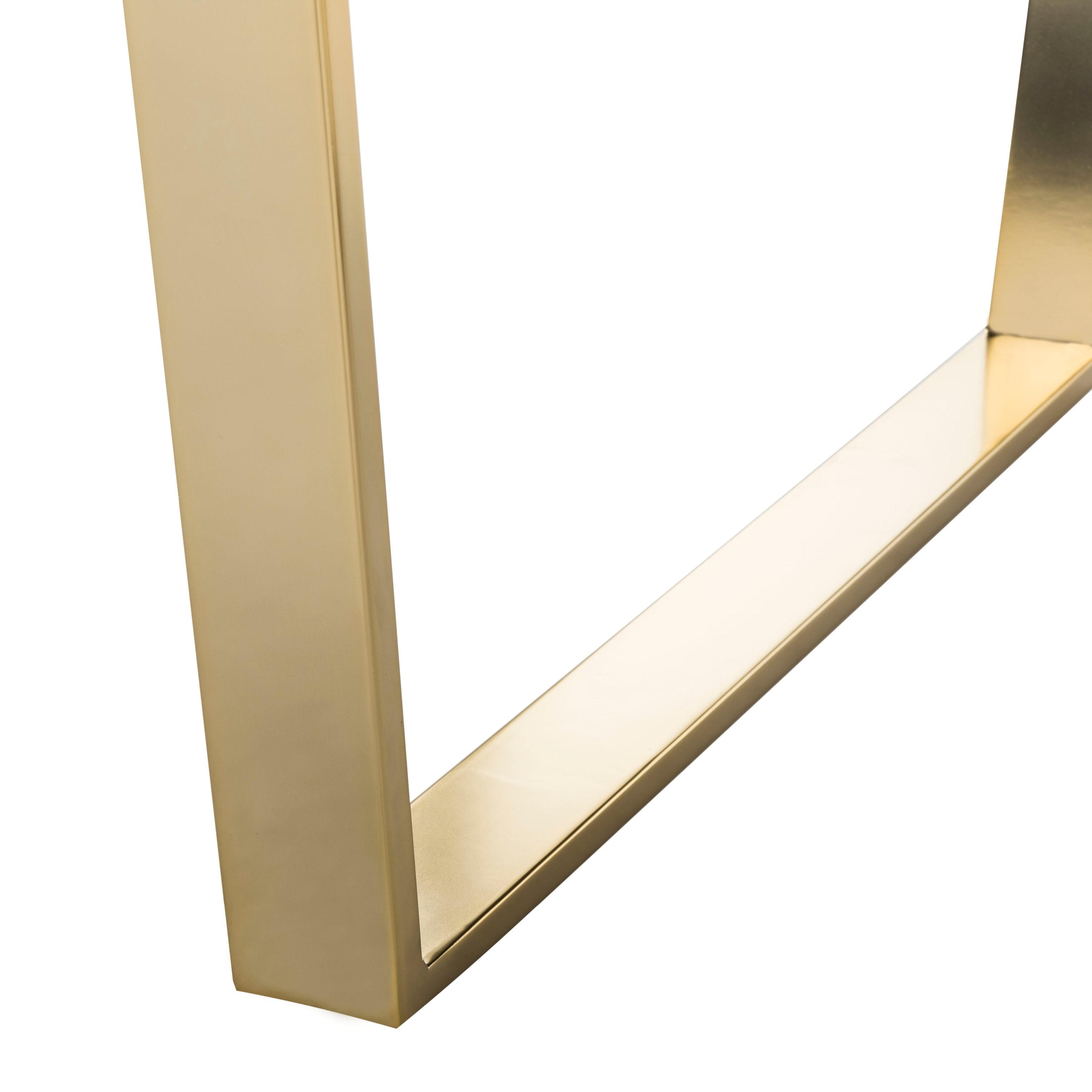 Carmen Square Coffee Table - Black/Brass - Safavieh