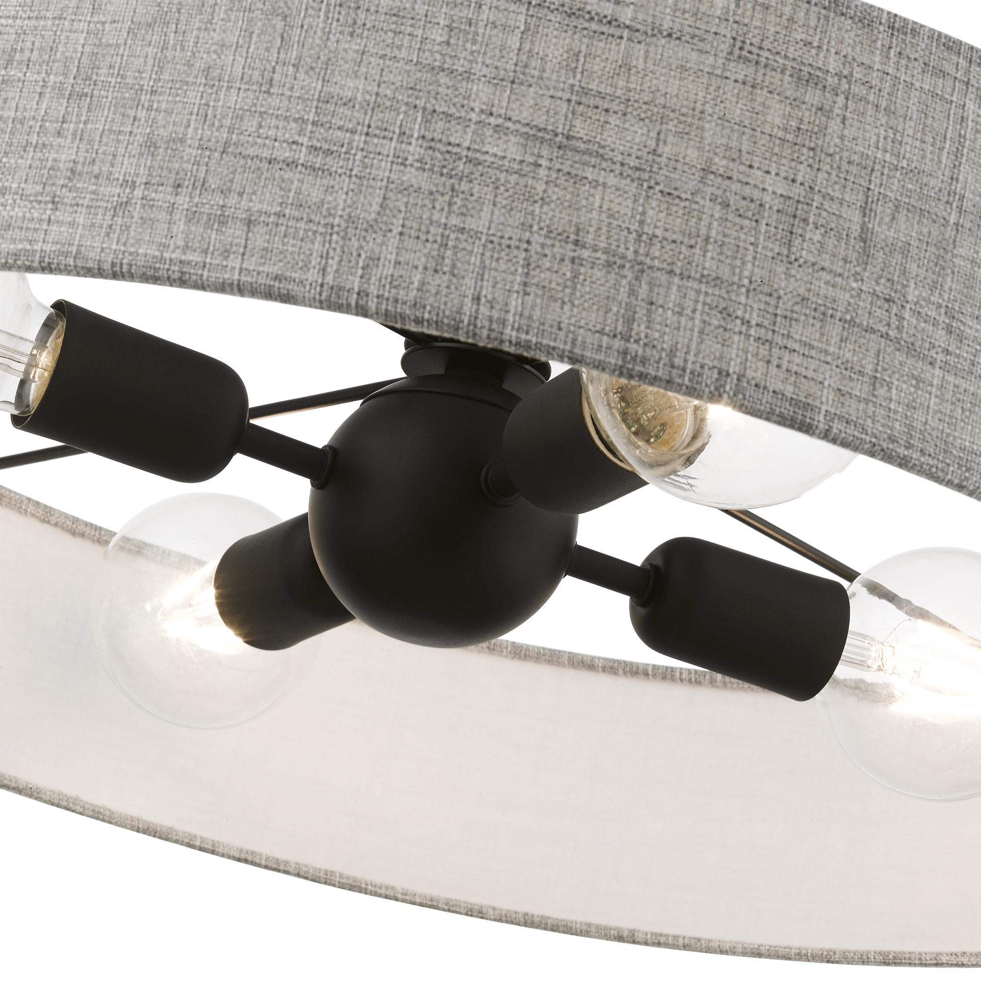 Livex Lighting Elmhurst 4 - Light Pendant in Black