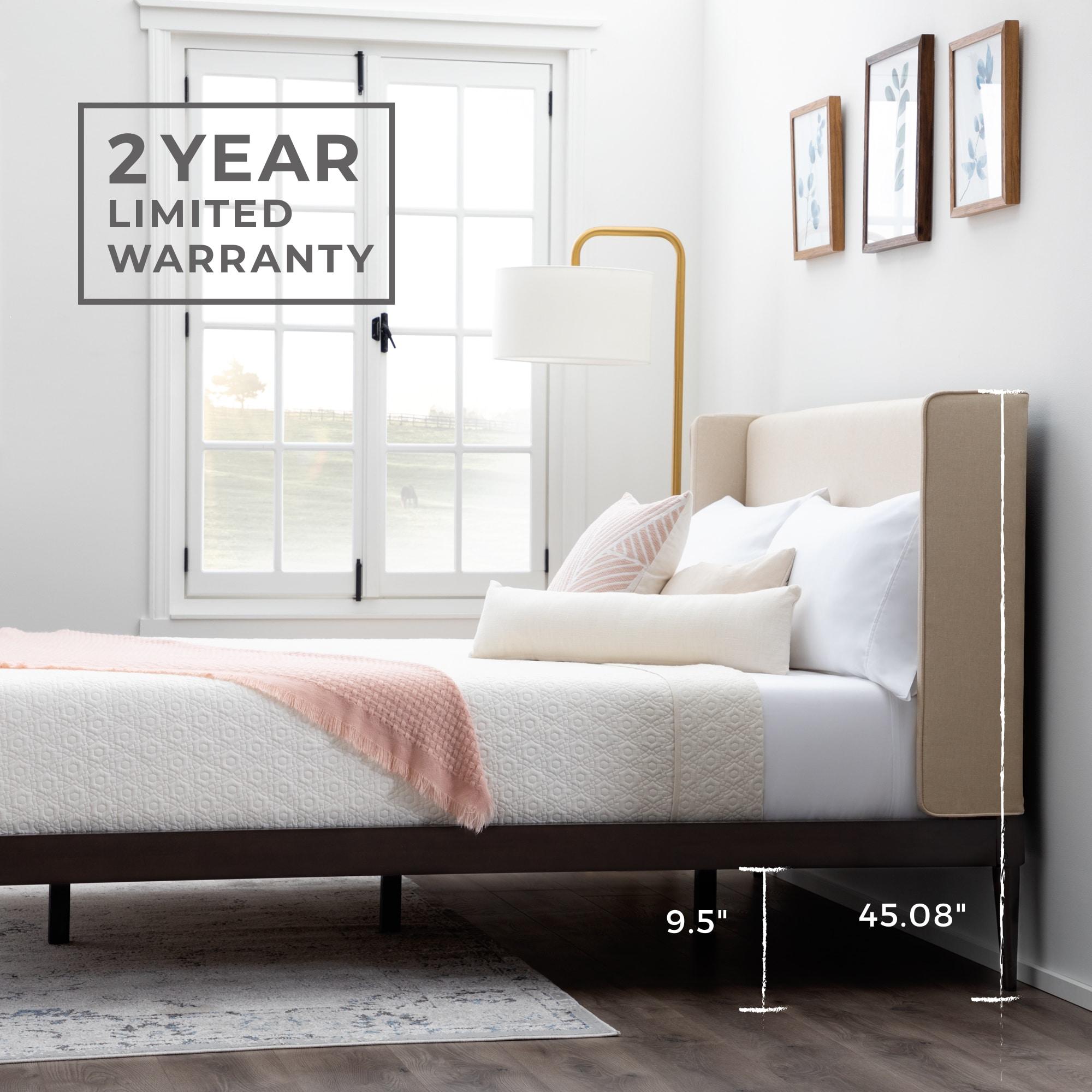 Isabella Upholstered Wingback Diamond Tufted Platform Bed - Brookside Home