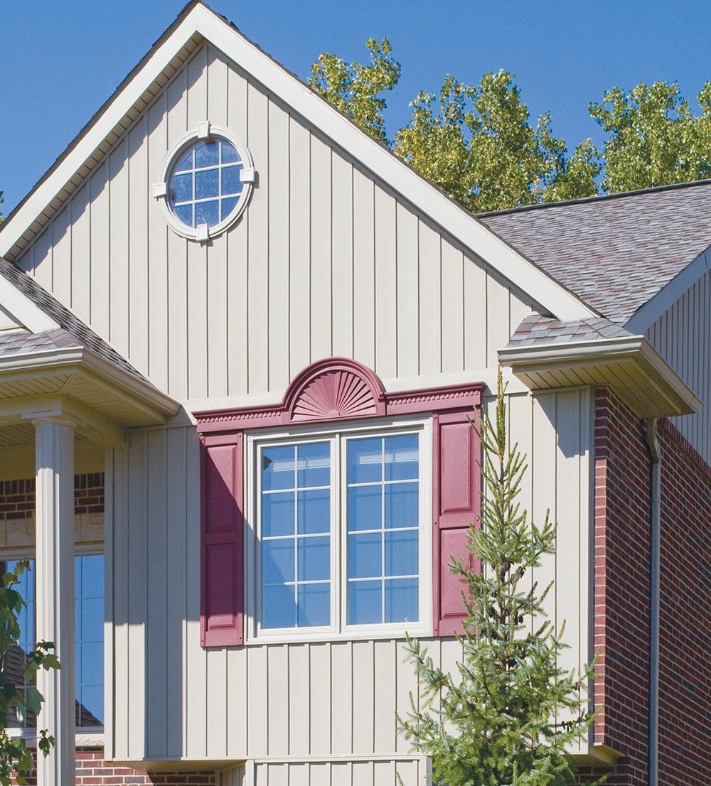14 1/2"W x 37"H Lifetime Vinyl, TailorMade Two Equal Panels, Raised Panel Shutters, Clay
