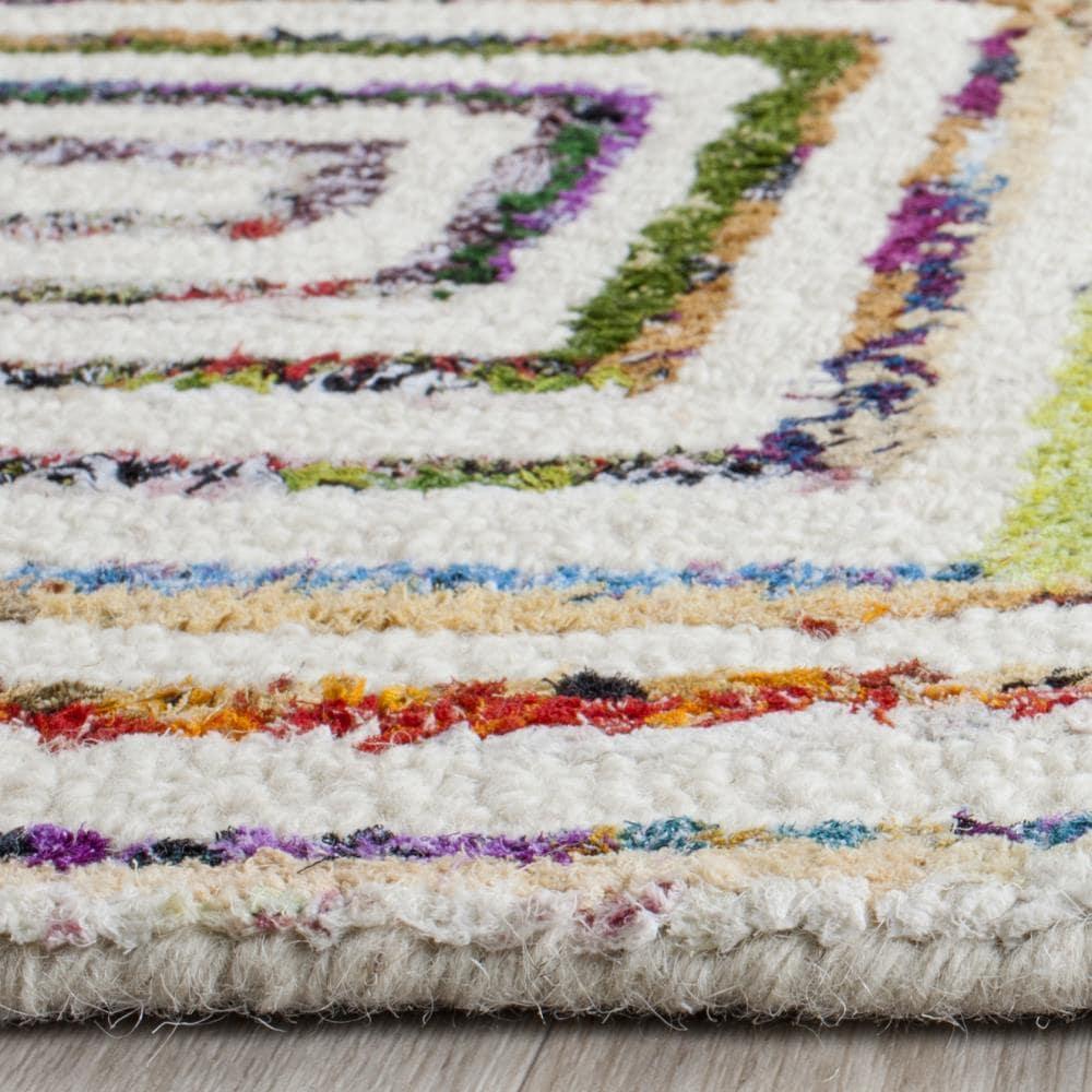 Nantucket NAN604 Hand Tufted Area Rug - Ivory - 5'x8' - Safavieh.