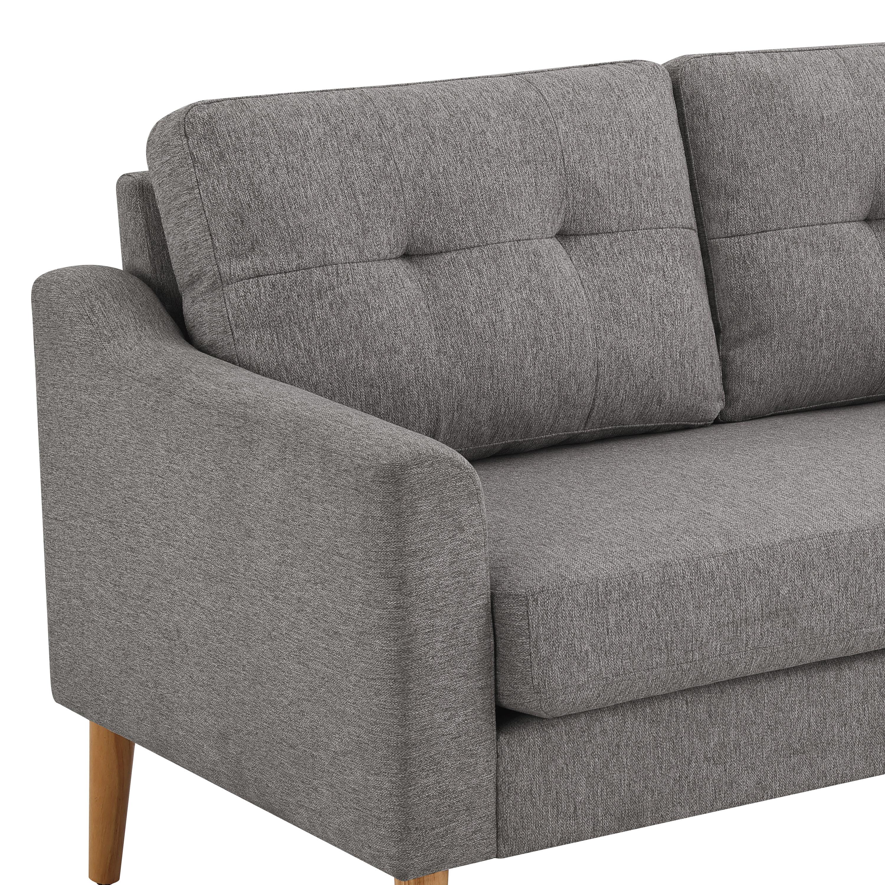Serta Bellamy 2 in 1 Convertible Loveseat Chaise and Ottoman