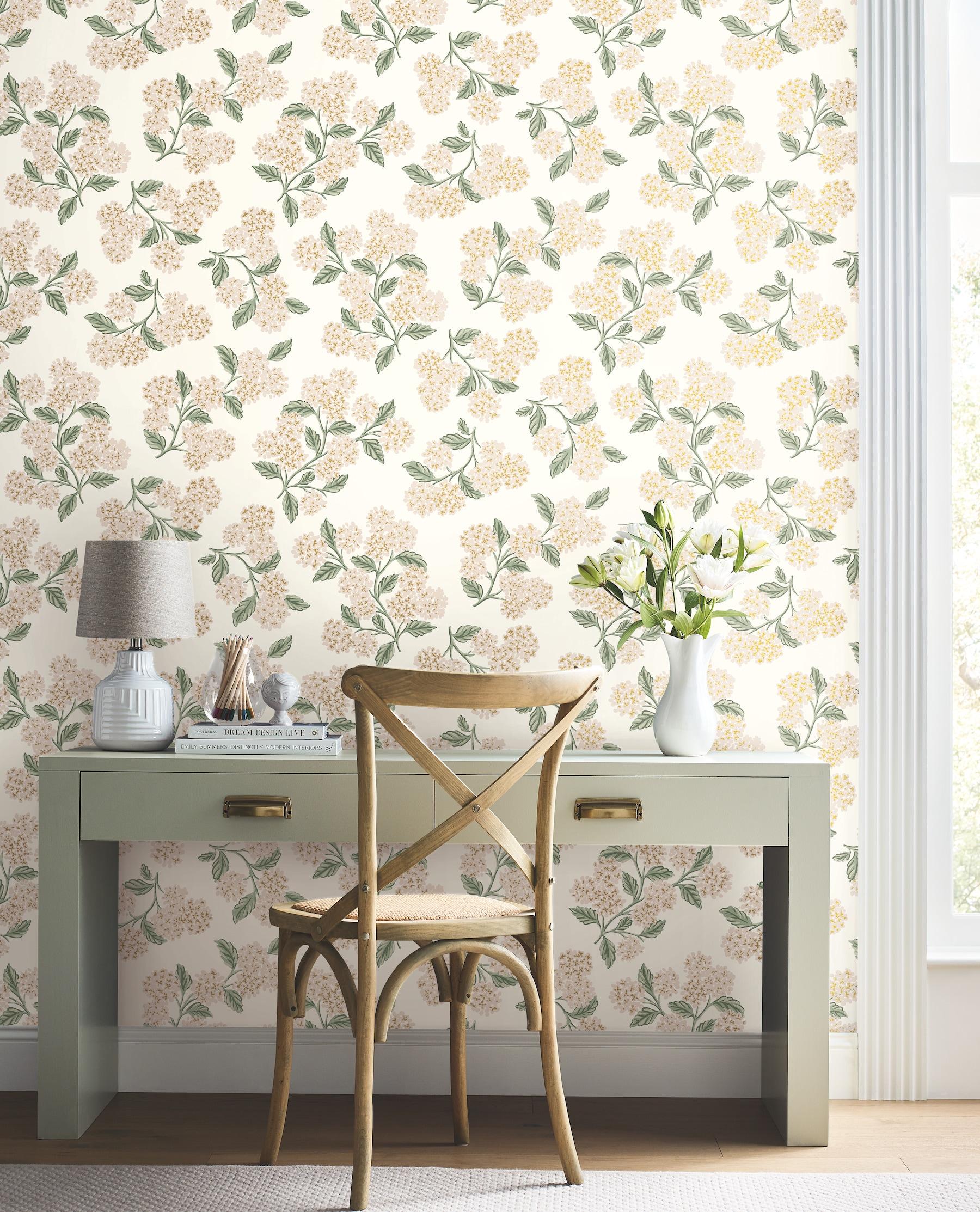 Rifle Paper Co. Hydrangea 27' x 27" Wallpaper