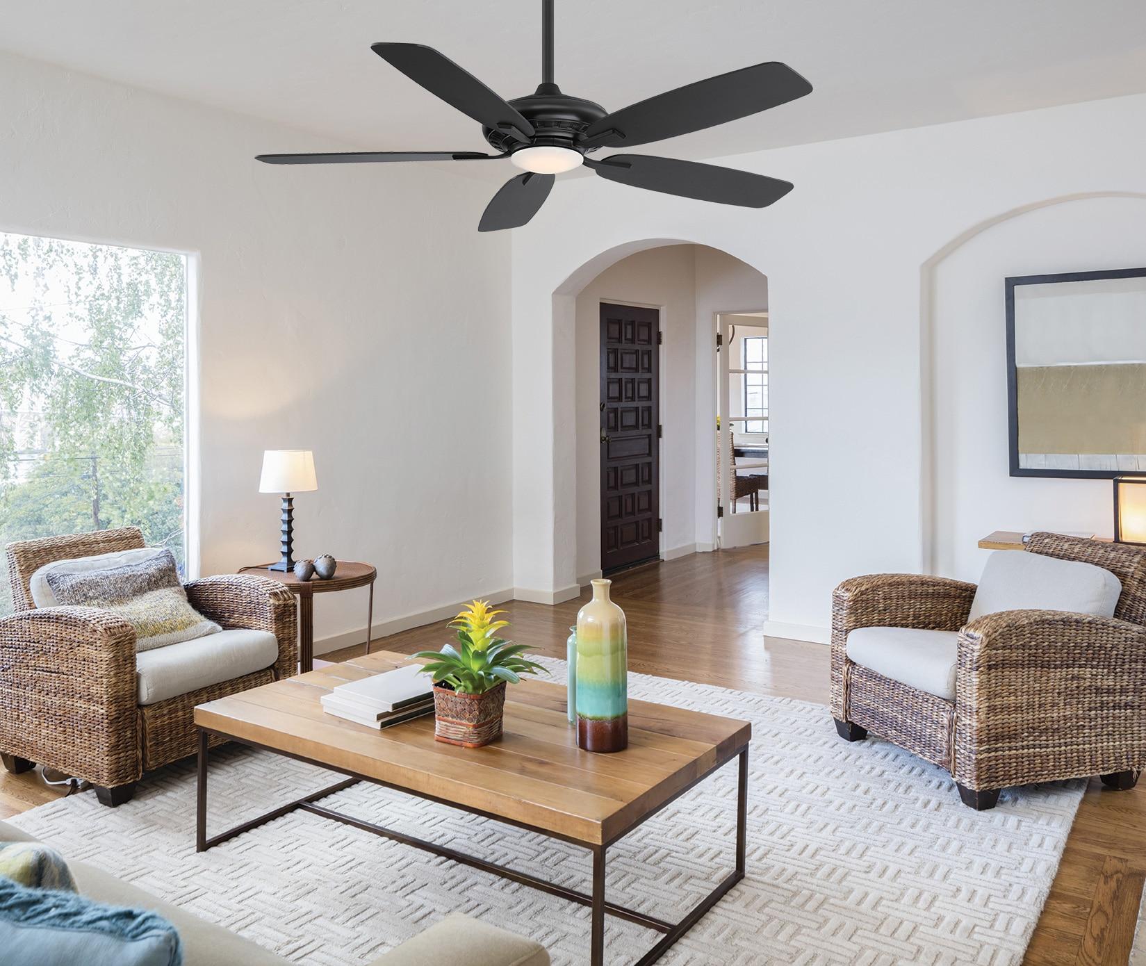 Minka Aire 52'' Laskintown 5 - Blade LED Standard Ceiling Fan with Remote Control and Light Kit Included
