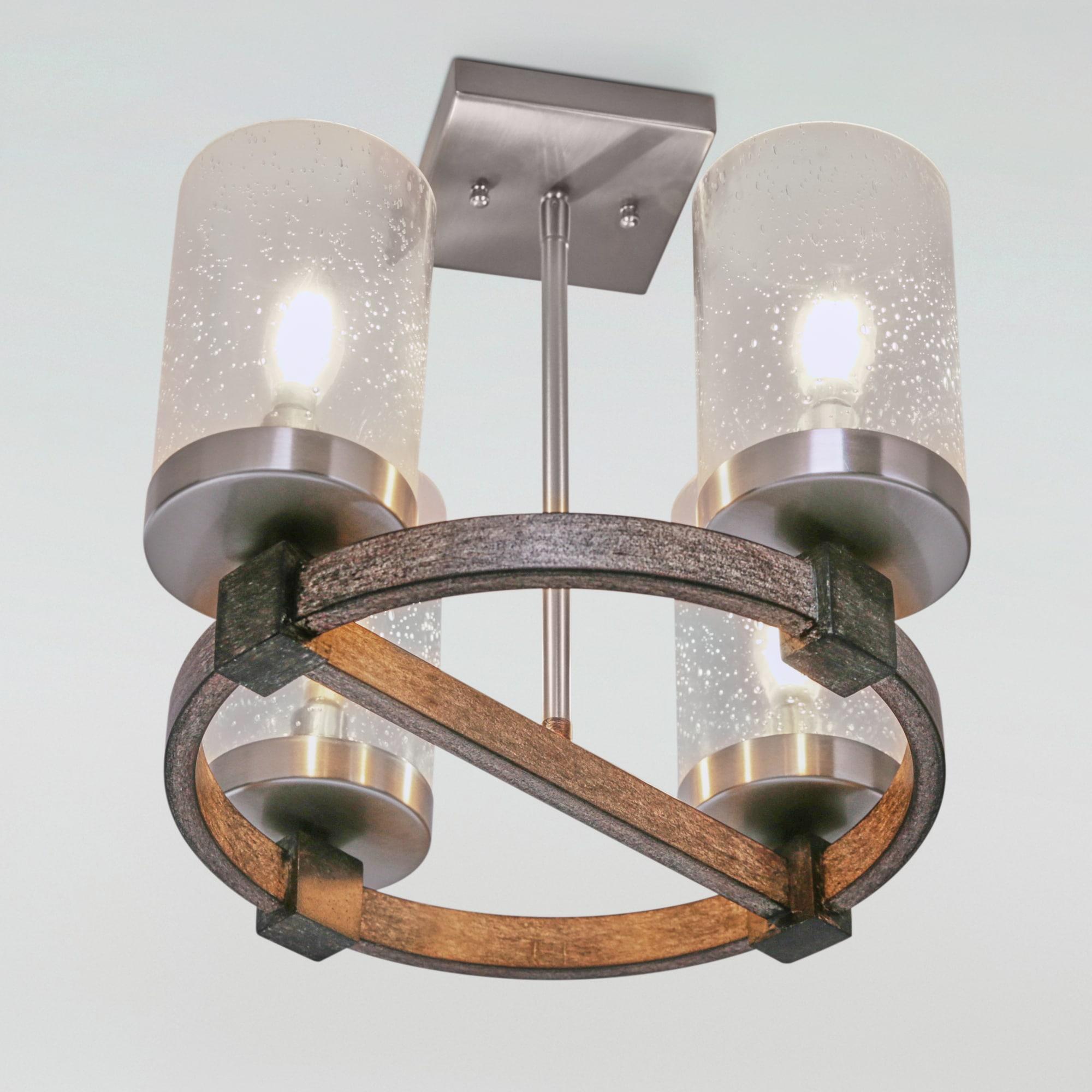 Minka Lavery Minka-Lavery Bridlewood 15" 4-Light Rustic Ceiling Light