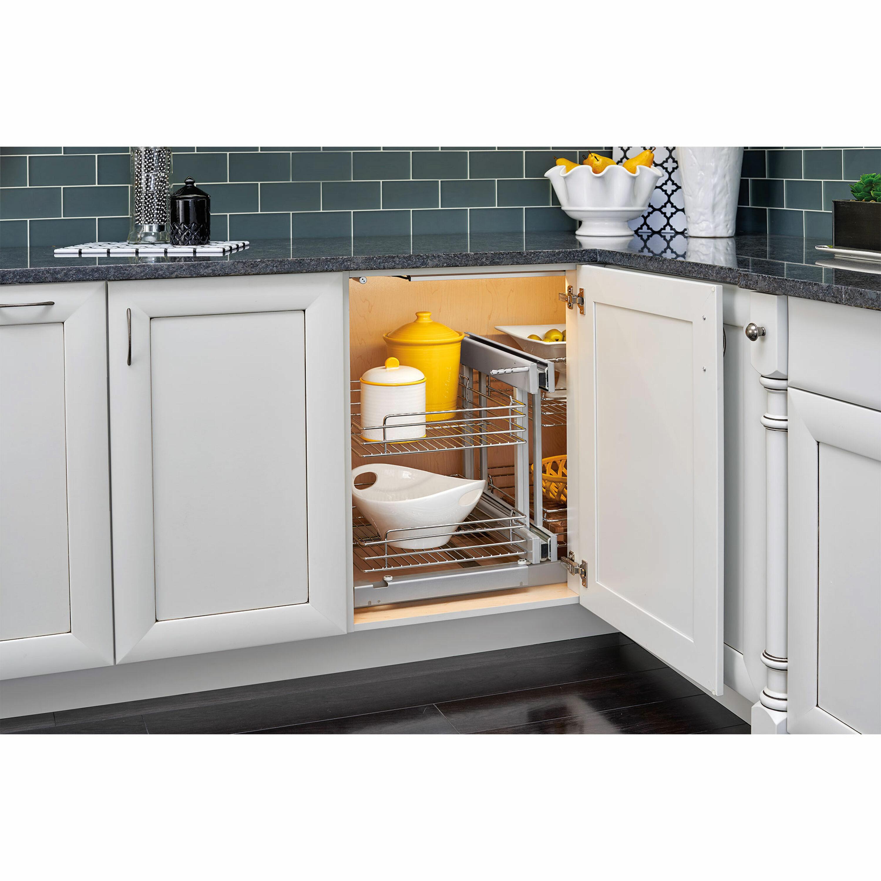 Rev-A-Shelf Rev-A-Shelf Blind Corner Kitchen Cabinet Organizer w/ Soft Close