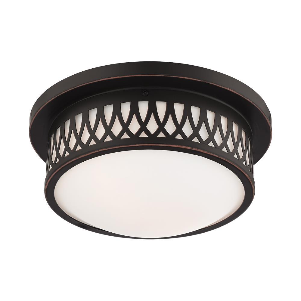 Livex Lighting Westfield 2 - Light Flush Mount in Olde Bronze