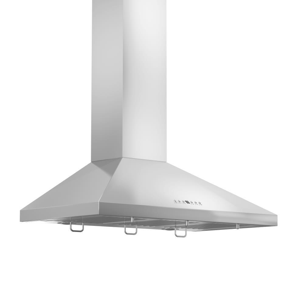 ZLINE KL2CRN-30 ZLINE 30 in. Convertible Vent Convertible Vent Wall Mount Range Hood in Stainless Steel W/ Crown Molding (KL2CRN-30)
