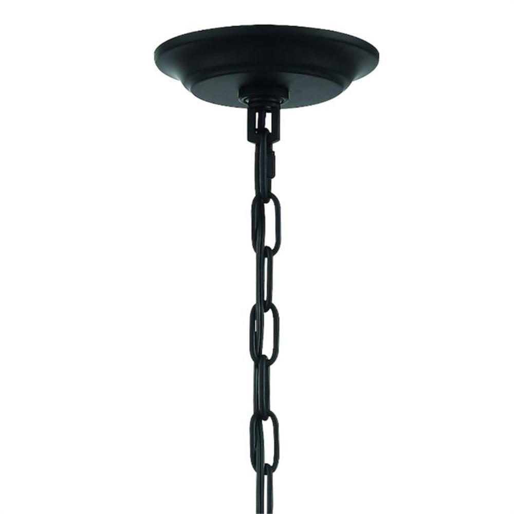 Crystorama Odelle 4-light Matte Black/ Antique Gold Chandelier