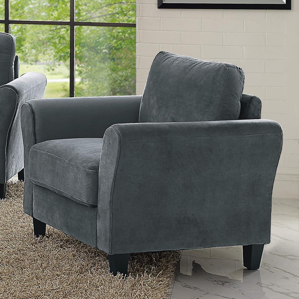 Lifestyle Solutions Alexa Club Chair, Gray Fabric