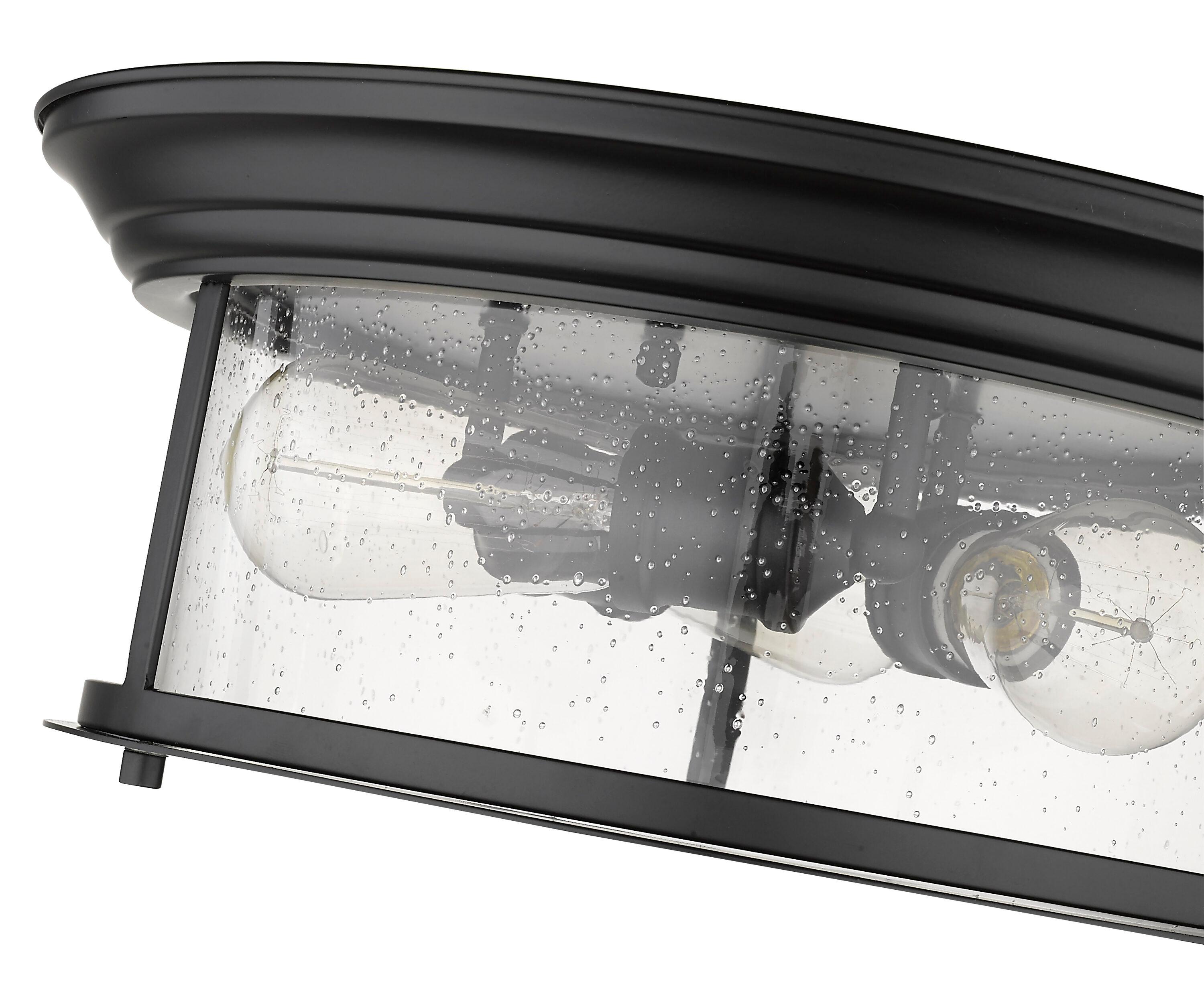 Z-Lite Sonna 3 - Light Flush Mount in  Matte Black