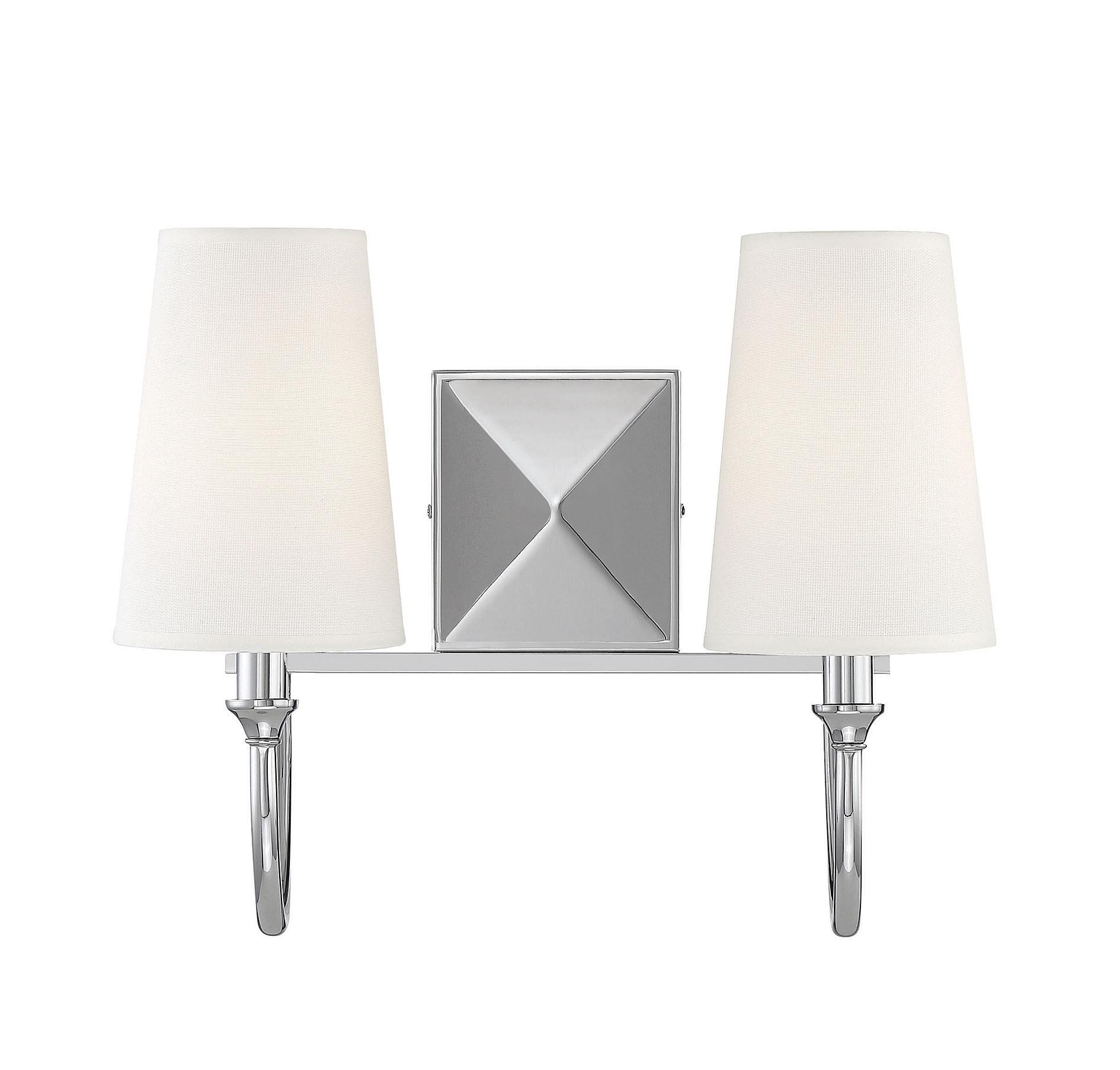 Savoy House Cameron 2 - Light Vanity in  Polished Nickel