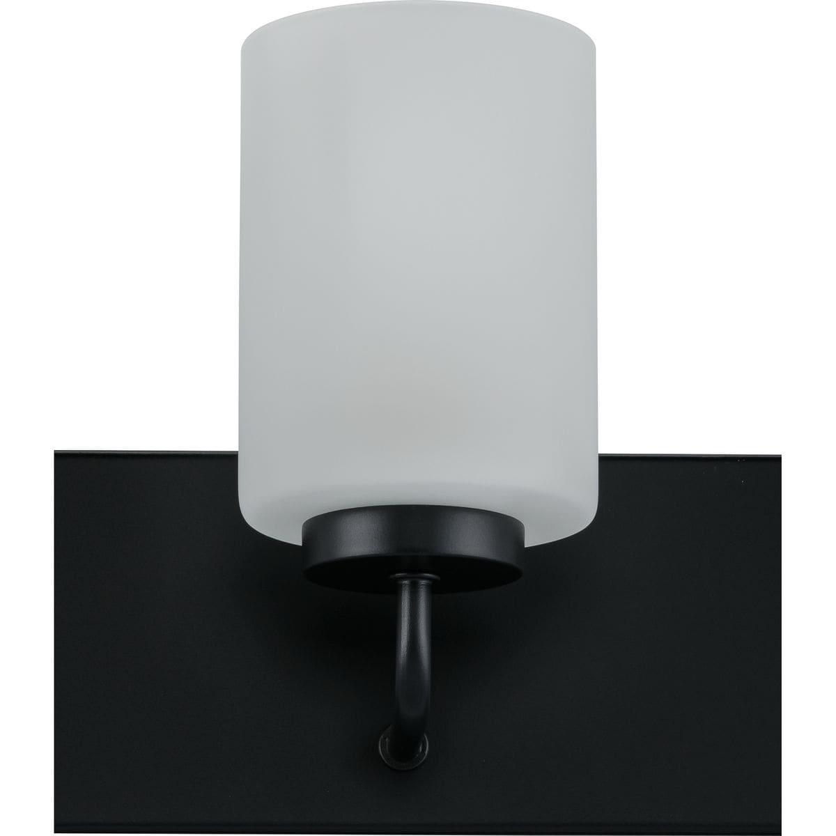 Progress Lighting Merry Collection 2-Light Brushed Nickel Etched Glass Transitional Bath Vanity Light