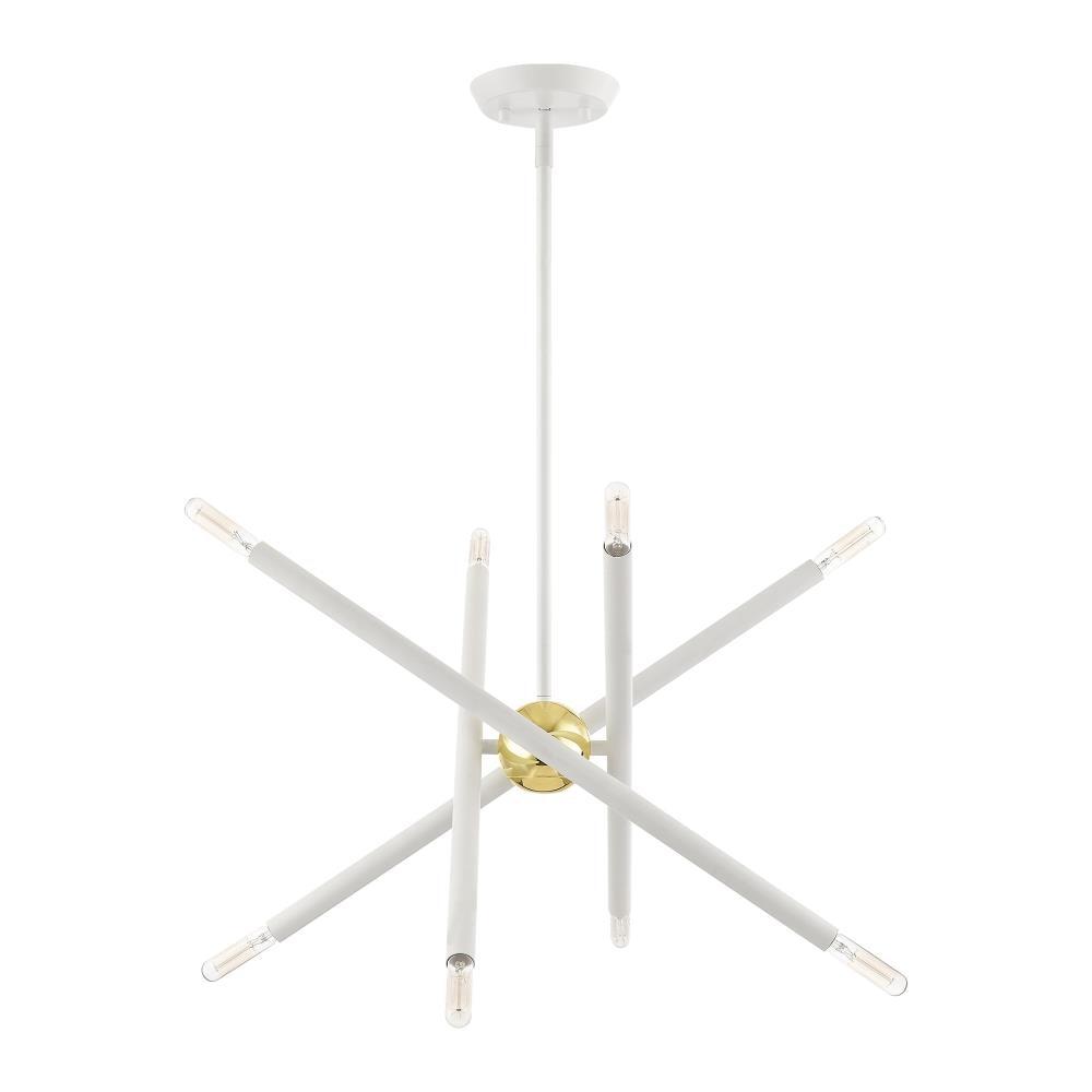 Livex Lighting Soho 8 - Light Chandelier in  White