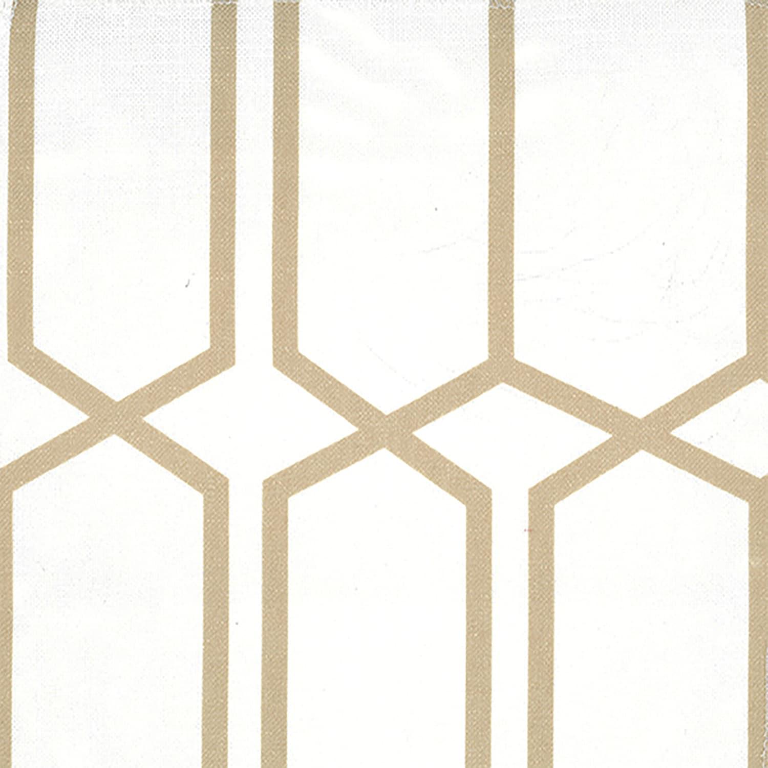 Kaiden Rustic Vogue Geometric Room Darkening Single Window Curtain Panel - 52" x 95" - Taupe - Elrene Home Fashions