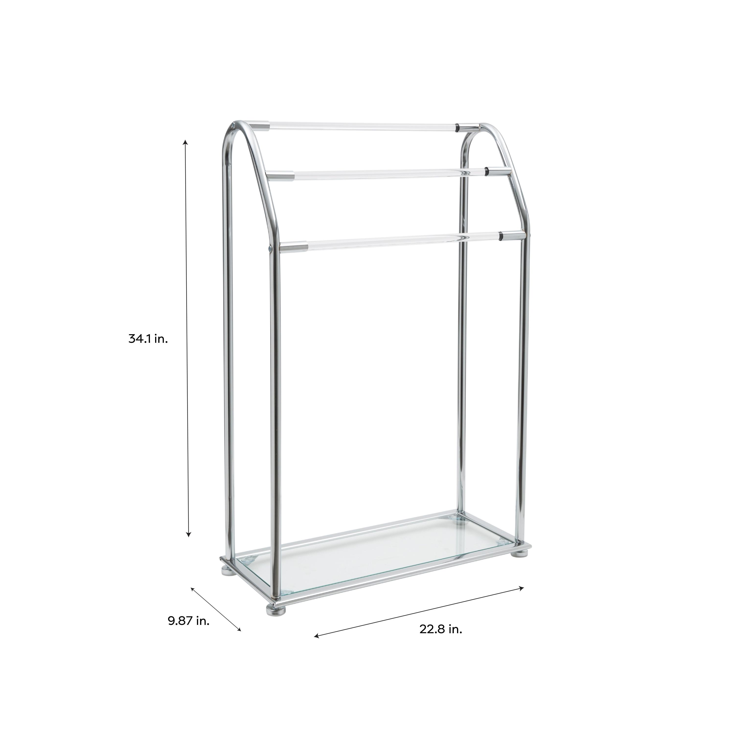 Acrylic 3 Freestanding Towel Stand