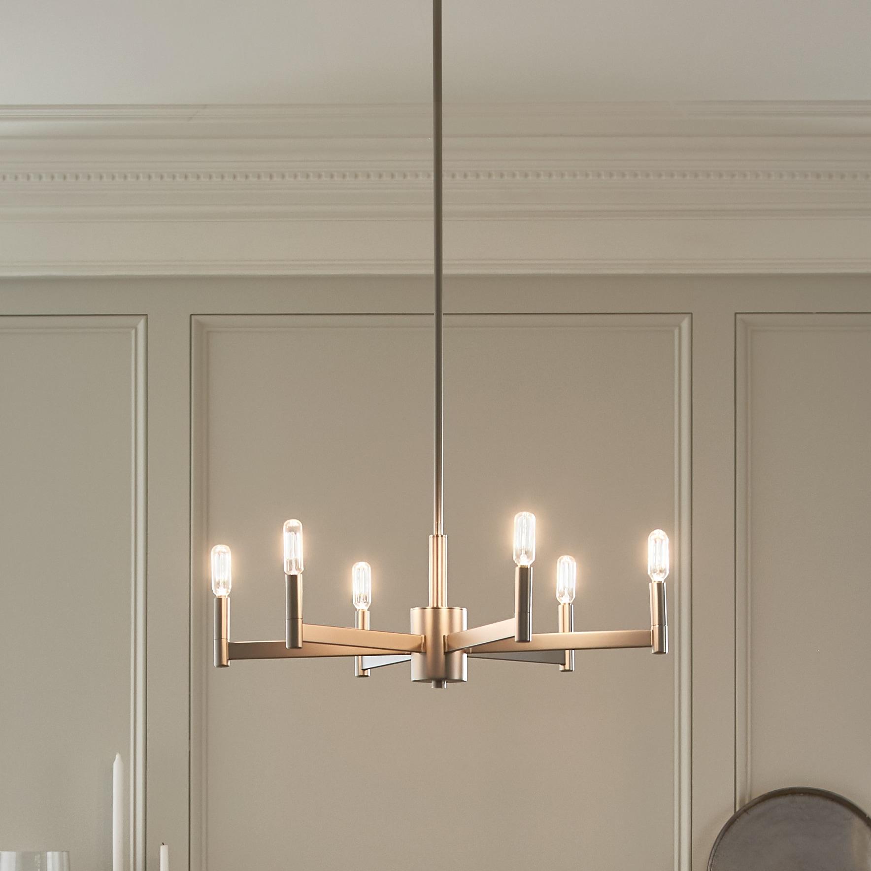 Kichler Lighting Erzo 6 - Light Chandelier in  Satin Nickel