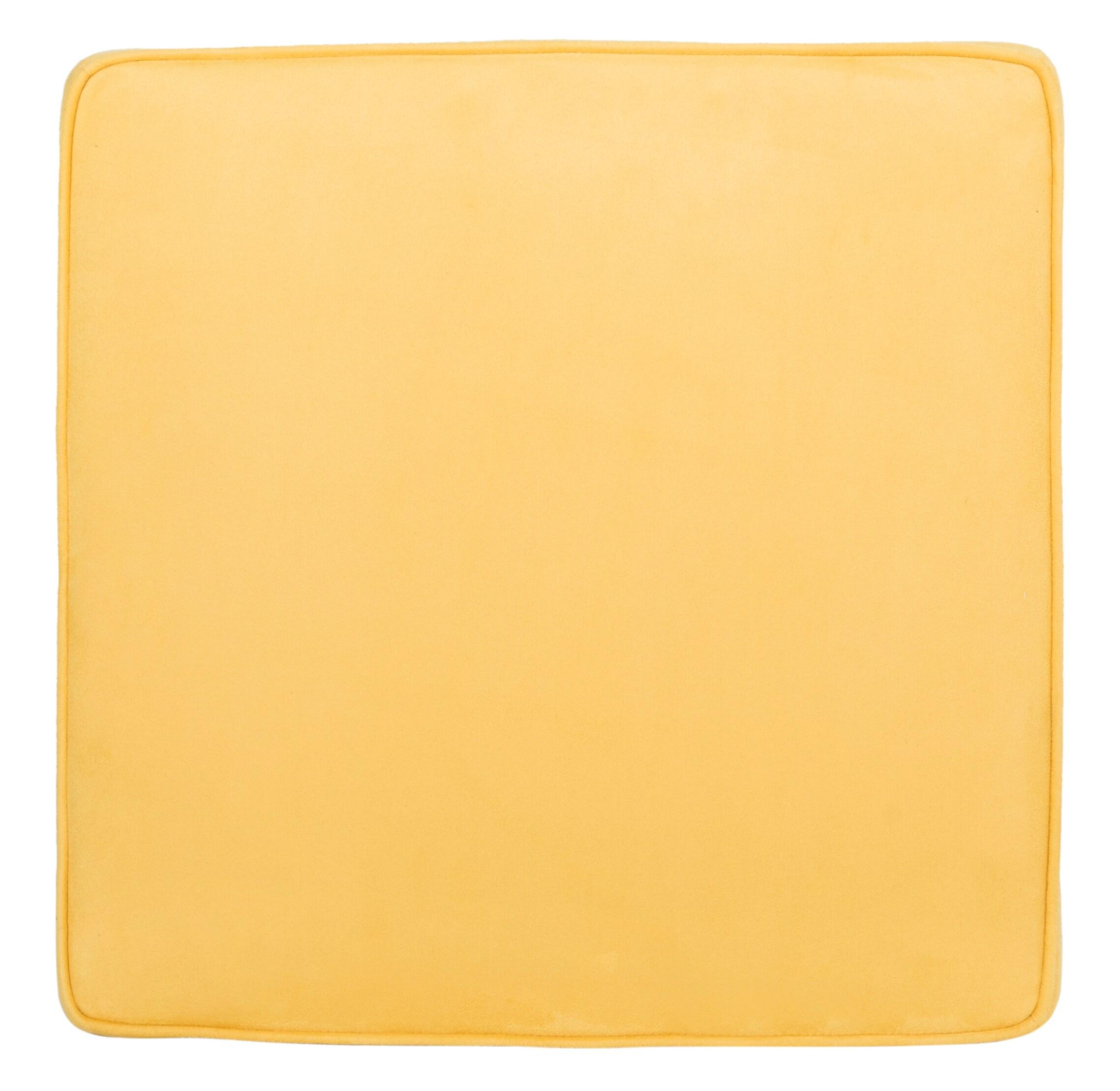 Mystic Ottoman with Silver Nail Heads - Yellow - Safavieh
