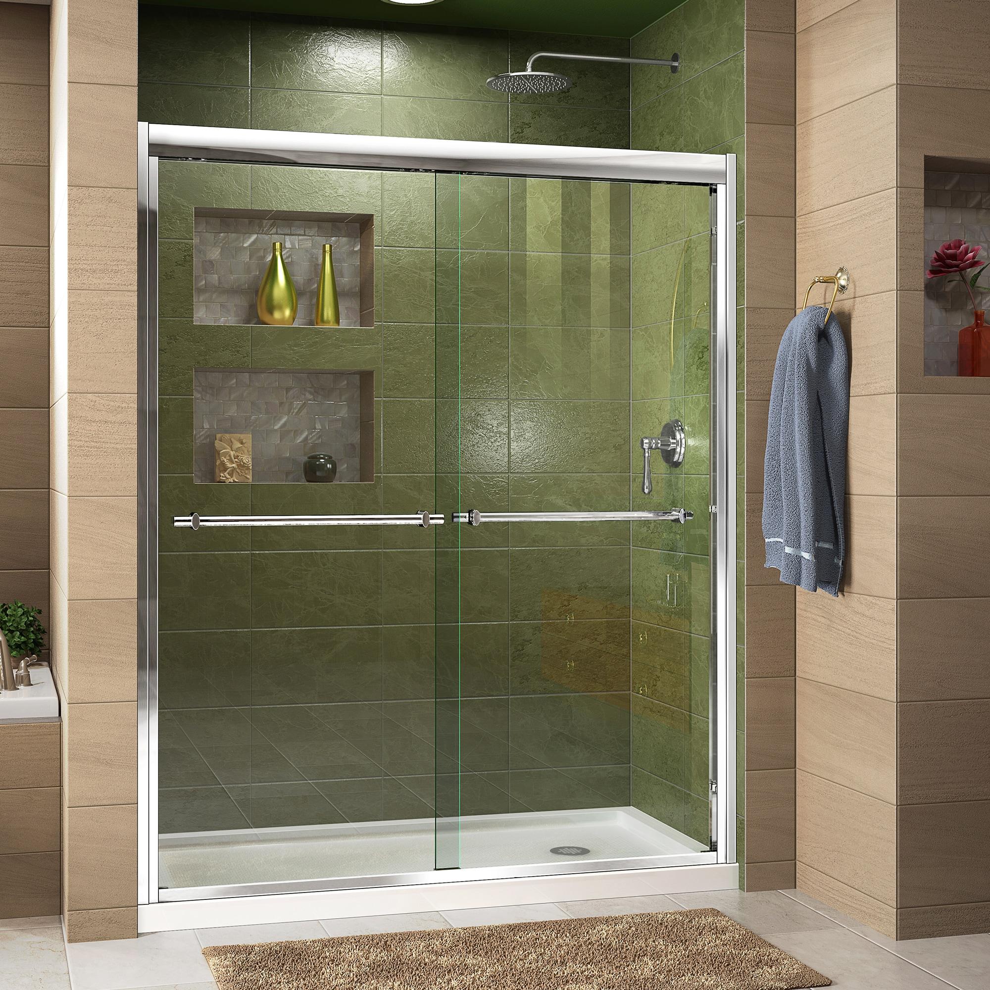 DreamLine Duet 48" W x 74.75" H Semi-Frameless Shower Enclosure DL-6950R-22-01