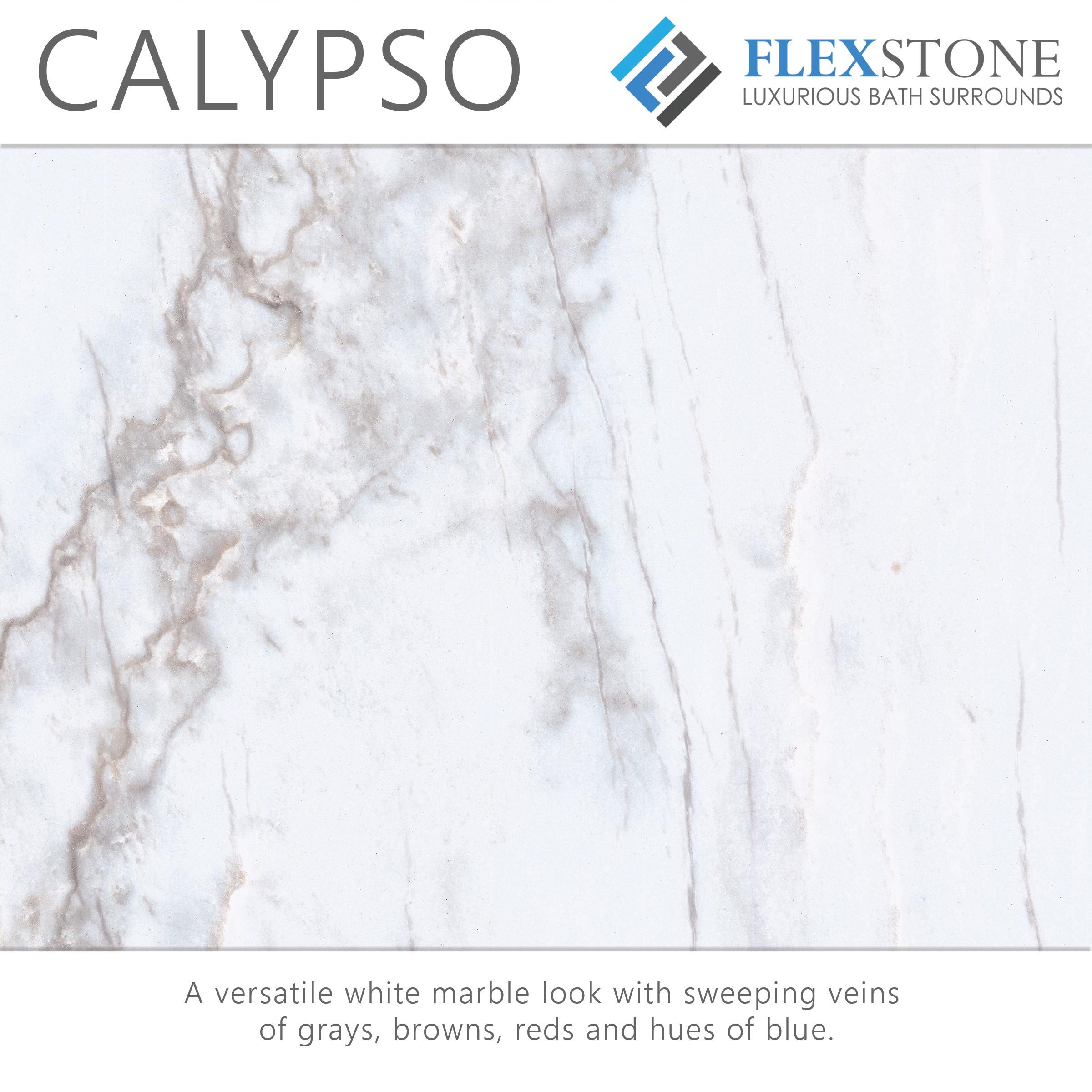 FlexStone Adaptable 60"W x 60"D x 80"H Alcove Shower Surround