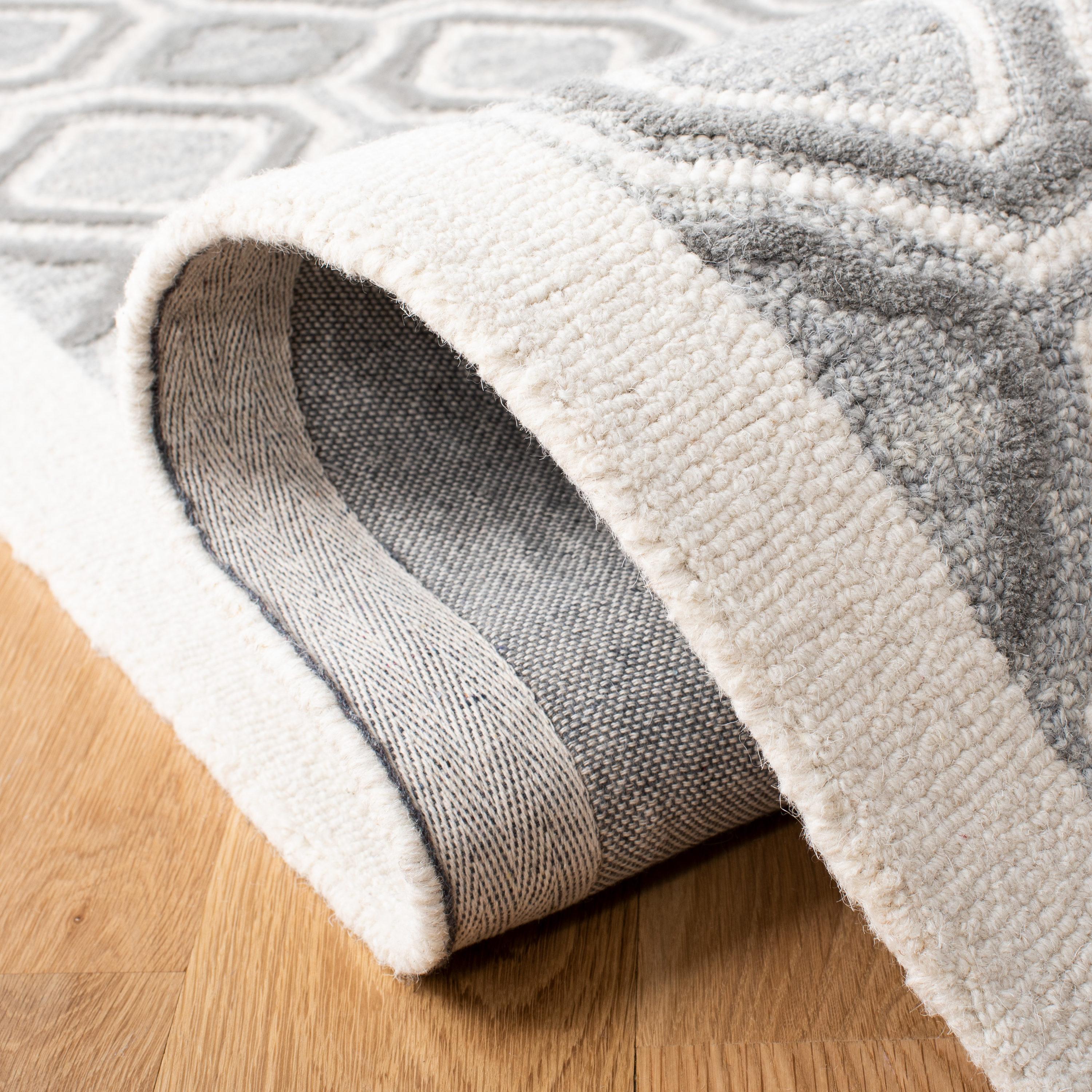Metro MET701 Hand Tufted Area Rug - Ivory/Grey - 6'x6' - Safavieh.