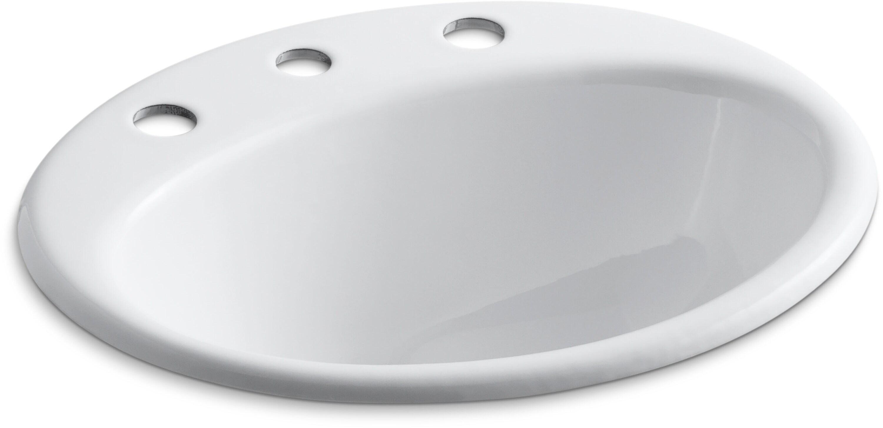 Farmington Self Rimming Bathroom Sink with Center