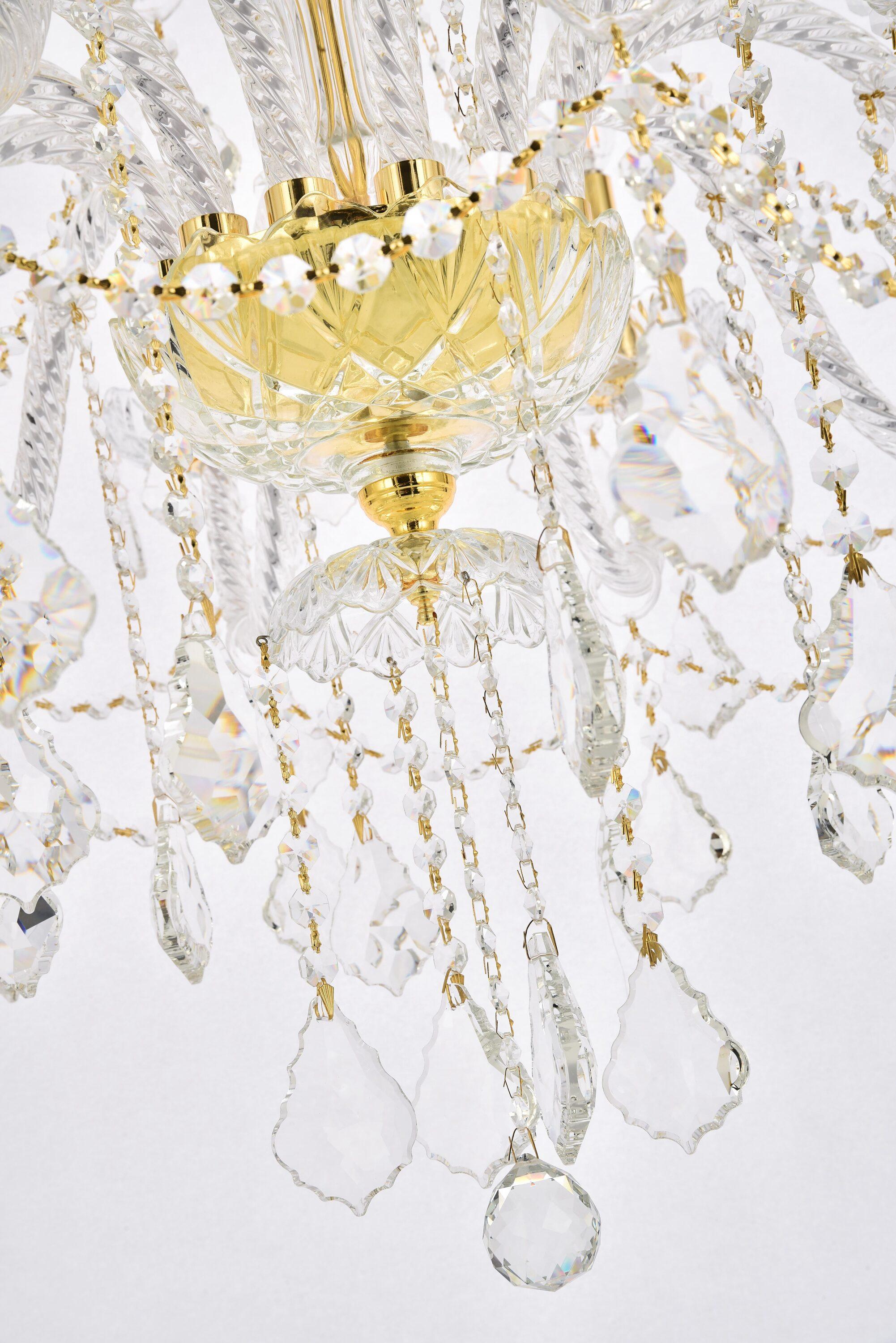 Elegant Lighting Giselle 38" 21 Light Royal Crystal Chandelier