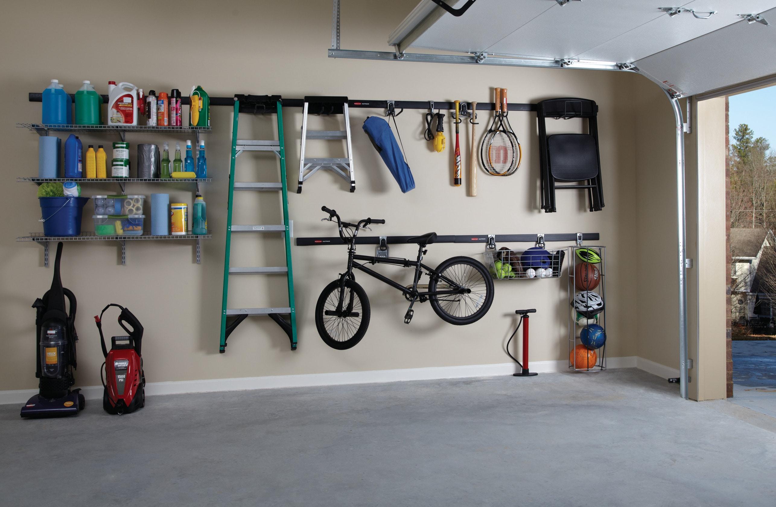 (3 pack) Rubbermaid Fast Track Garage Storage Rail Hardware Pack