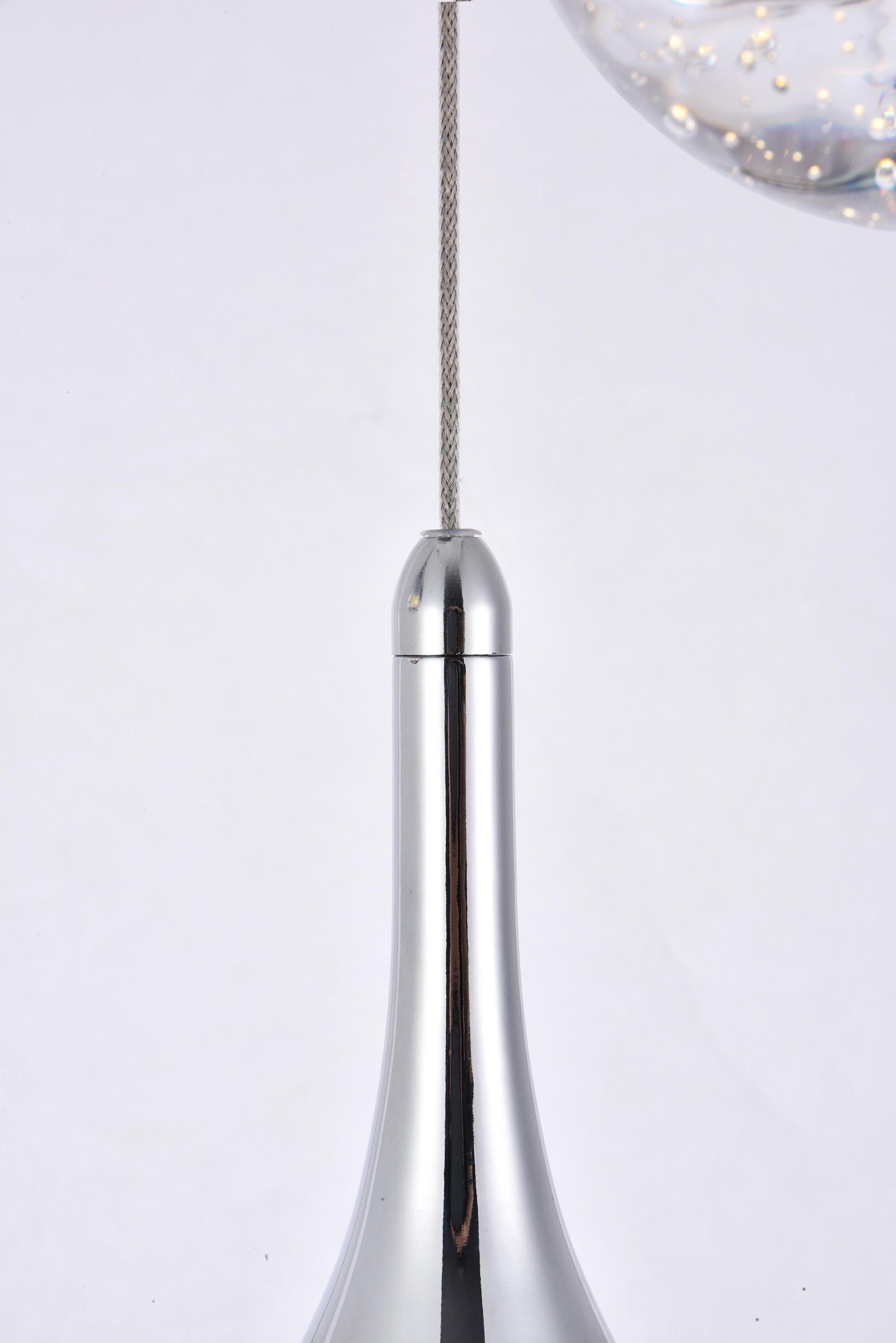 Elegant Lighting Amherst Collection LED 3-light chandelier 12in x 9in chrome finish