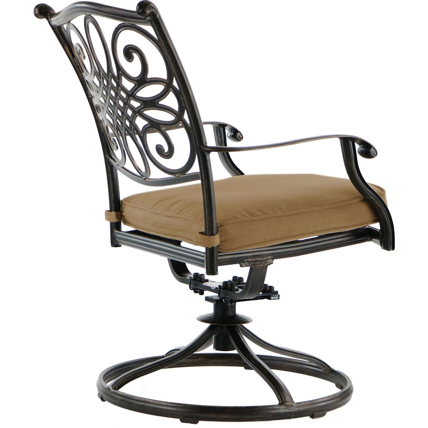 Hanover Traditions 9-Piece Dining Set with Eight Swivel Dining Chairs and a Large 84 x 42 in. Dining Table