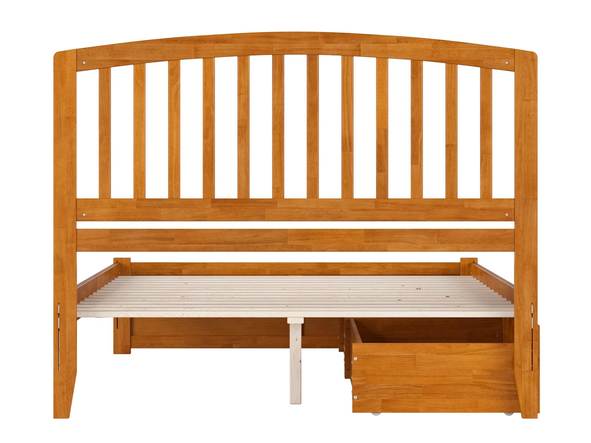 Solid Wood Platform Storage Bed