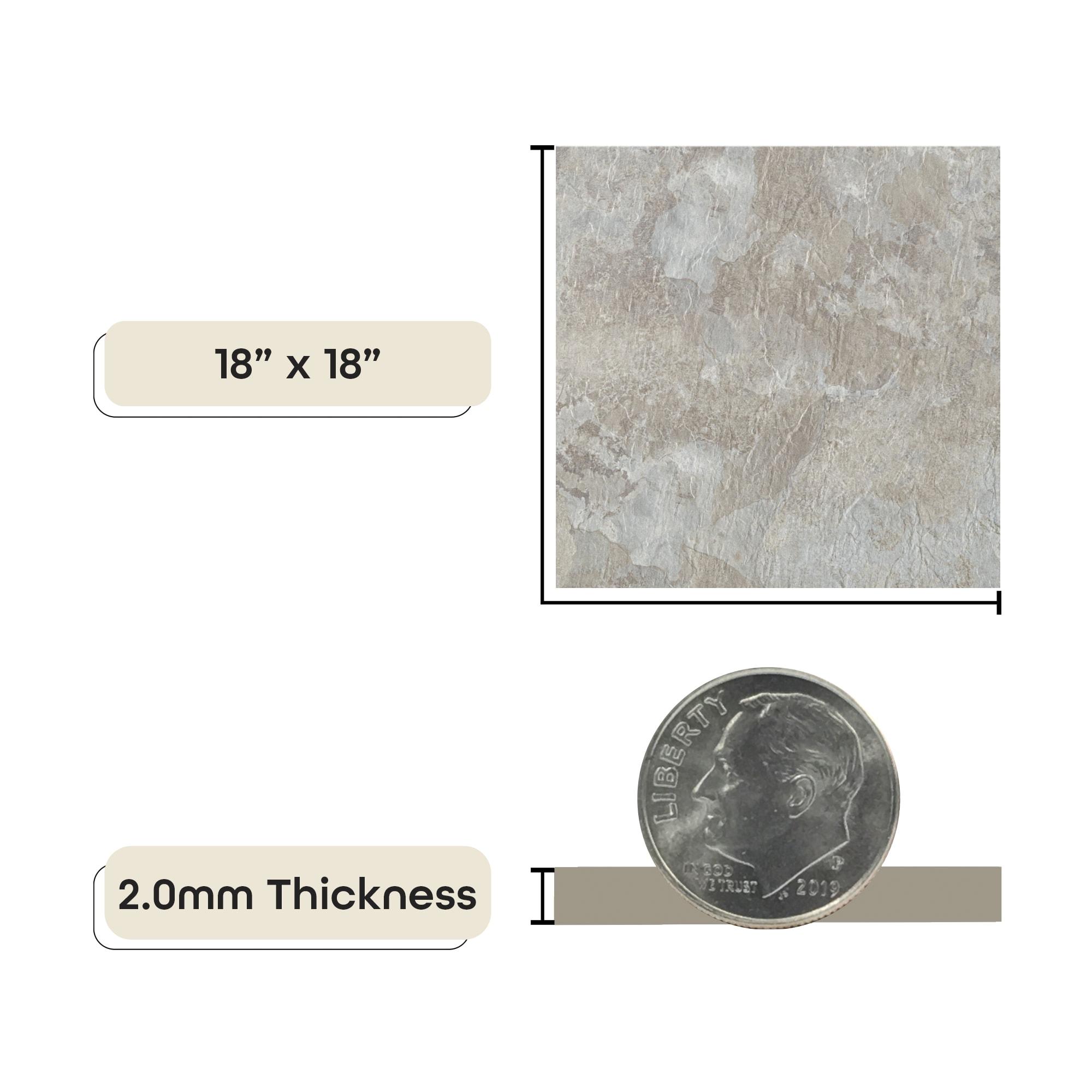 0.07'' Thick 18'' W x 18'' L