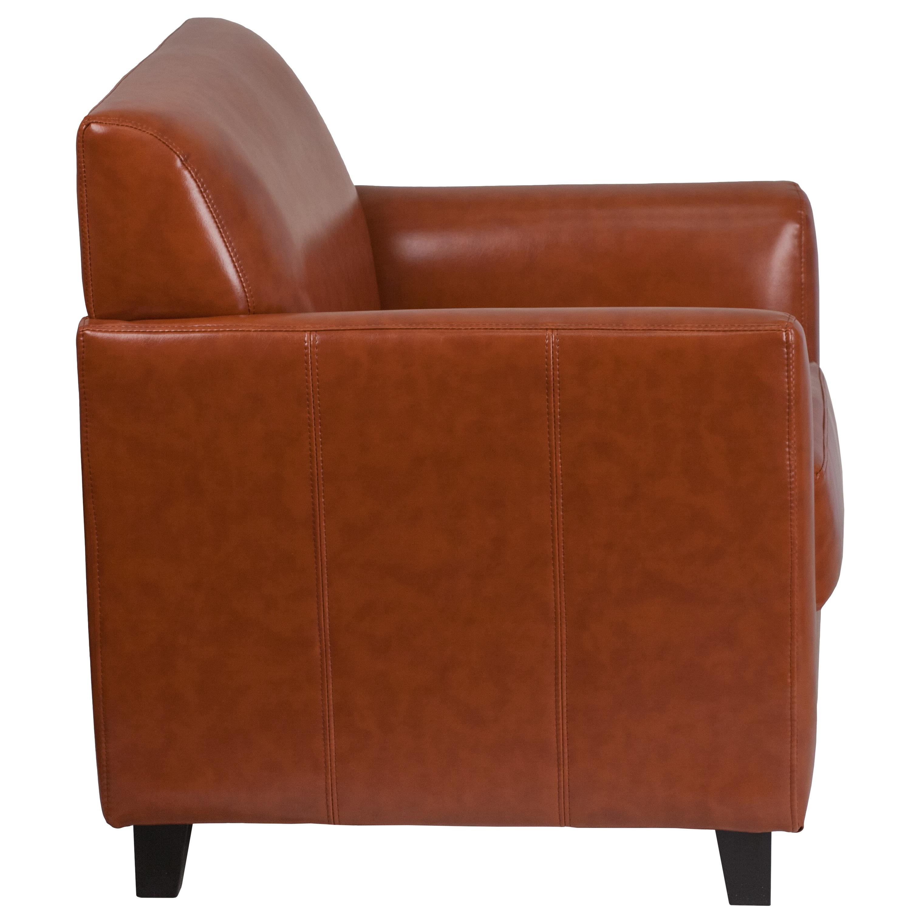 Hercules Faux Leather Seat Reception Chair with Wood Frame