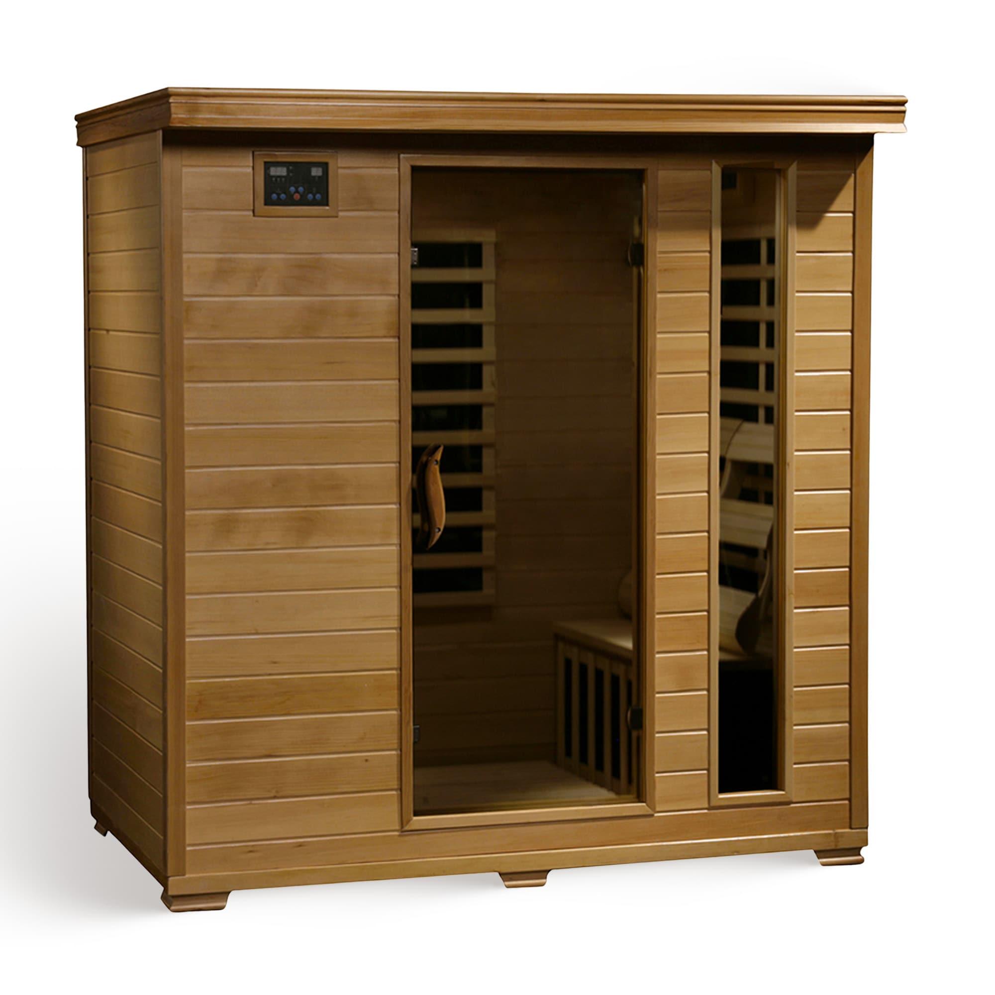 Heatwave 4-Person Hemlock Infrared Sauna with 9 Carbon Heaters