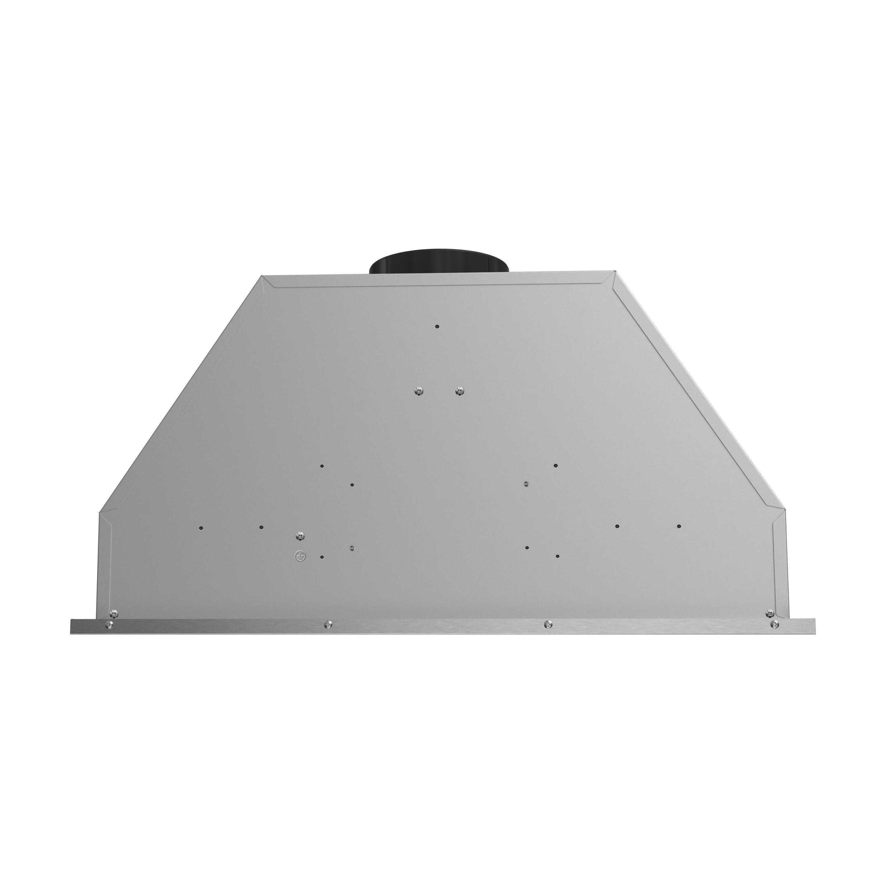 Streamline Bath Streamline 28 In. T-4267-1-CL Belsito Convertible Insert 350 CFM Range Hood In Brushed Stainless Steel With Baffle Filters, Electronic Button Control, LED Light T-4267-1-CL