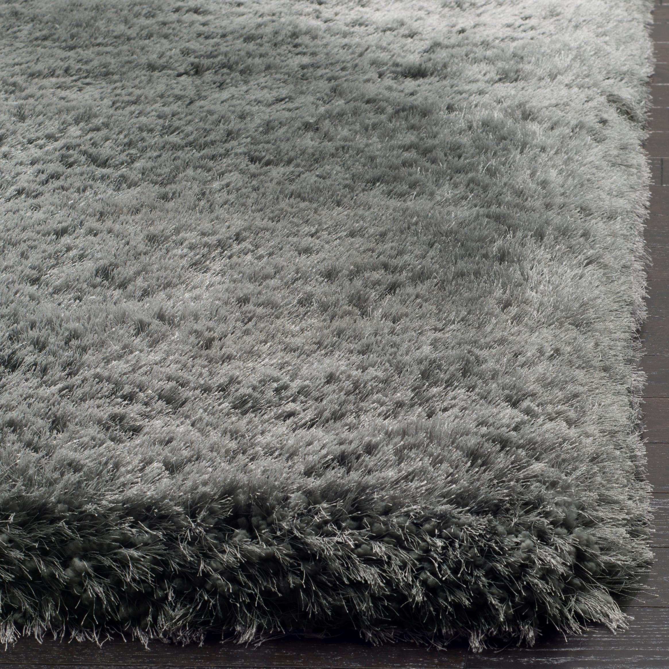 Luxe Shag SGX160 Hand Tufted Indoor Area Rug - Grey - 4'x6' - Safavieh