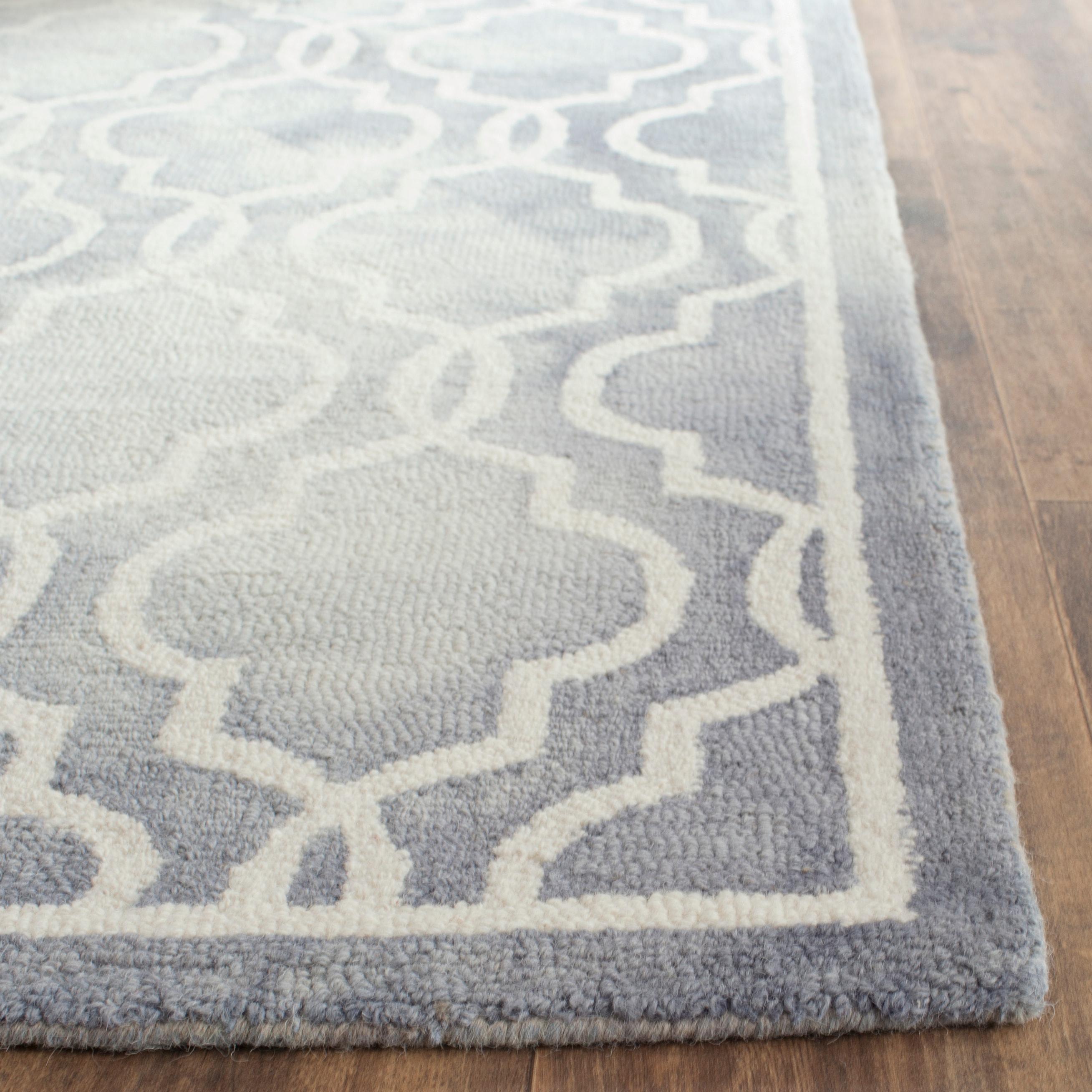 Dip Dye DDY539 Hand Tufted Accent Rug - Grey/Ivory - 2'x3' - Safavieh.