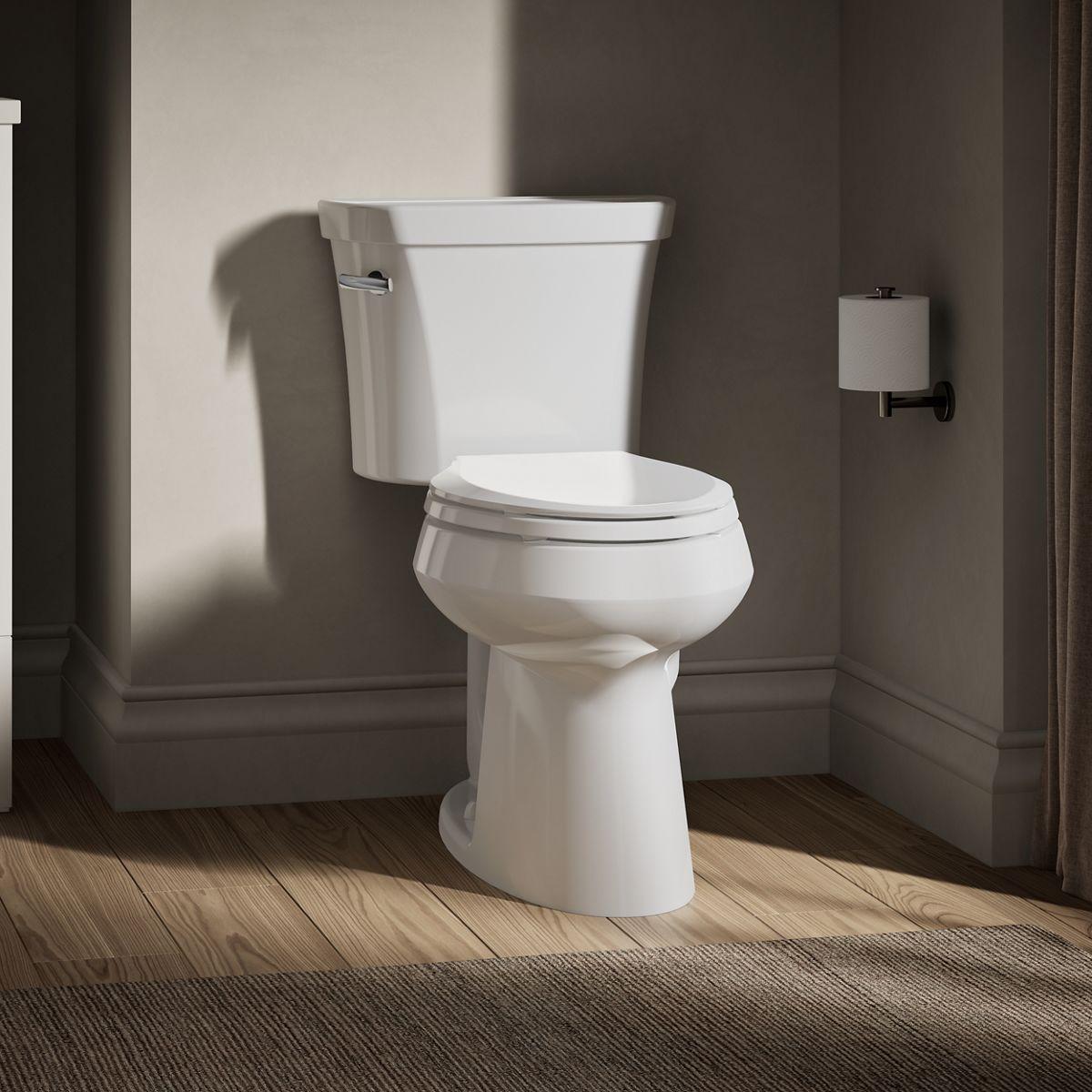 Kohler Santa Rosa Comfort Height One-Piece Compact Elongated 1.28 Gpf Toilet With Revolution 360 Swirl Flushing Technology And Continuousclean St K-30812-0