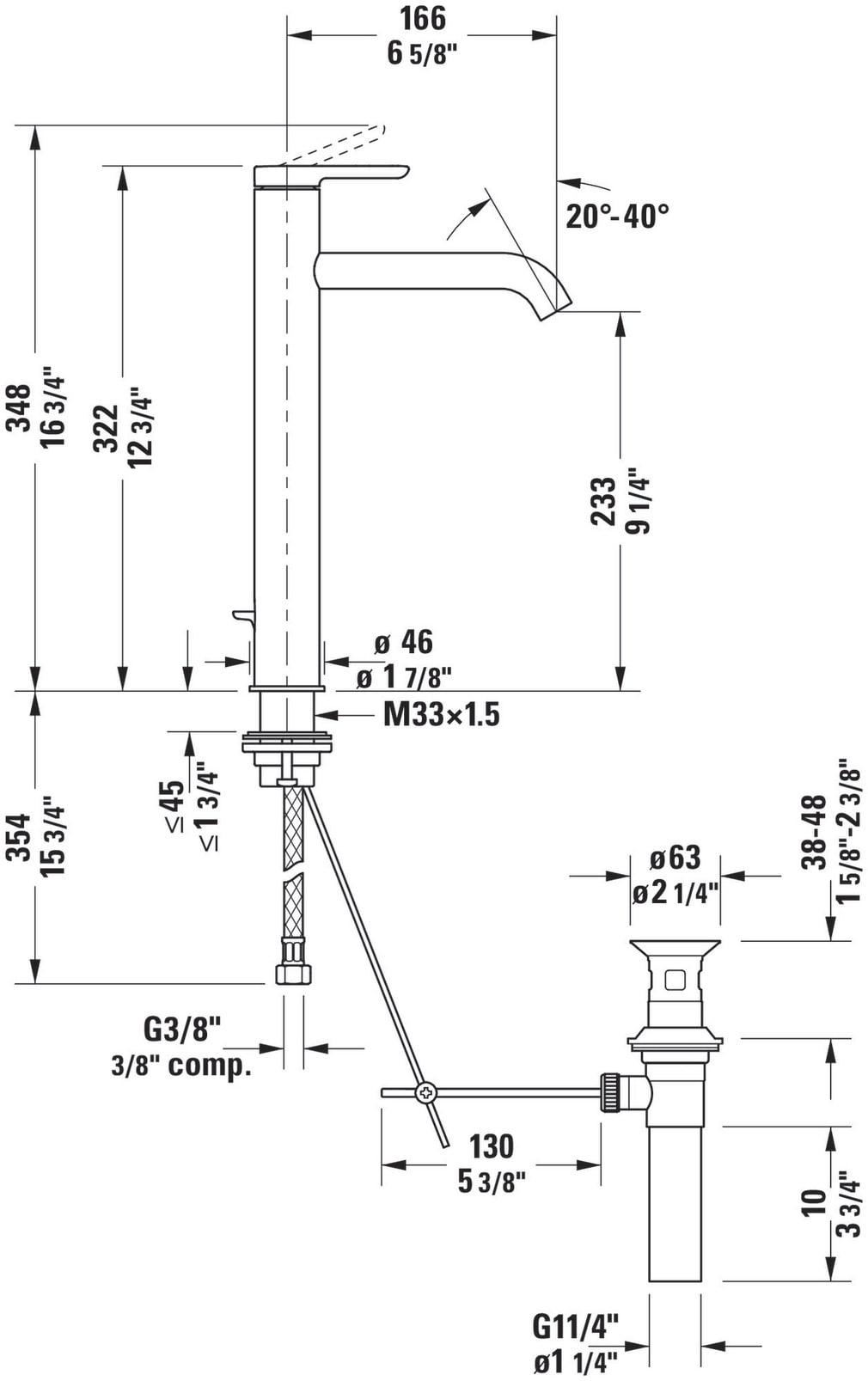 Vessel Sink Bathroom Faucet