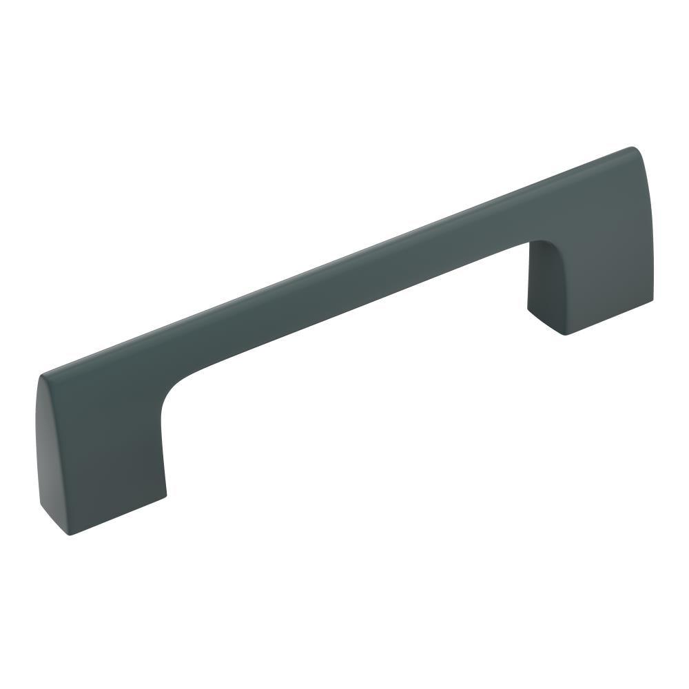 Amerock Riva 3-3/4 inch (96mm) Center-to-Center Matte Black Cabinet Pull