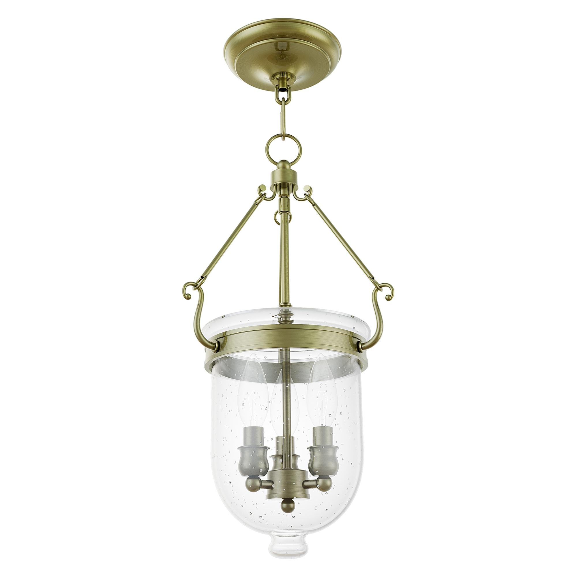 Livex Lighting Jefferson 3 - Light Chandelier in  Antique Brass