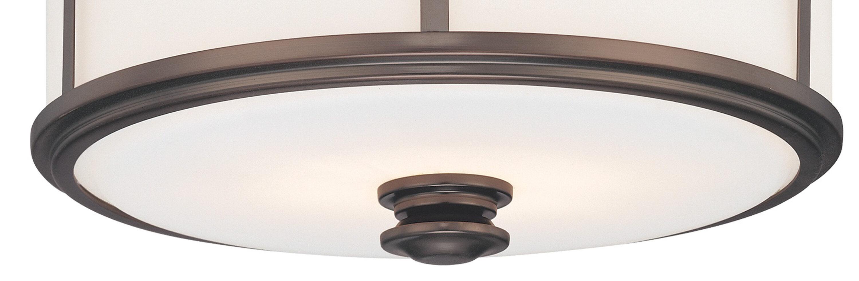 Harvard Court Glass Flush Mount