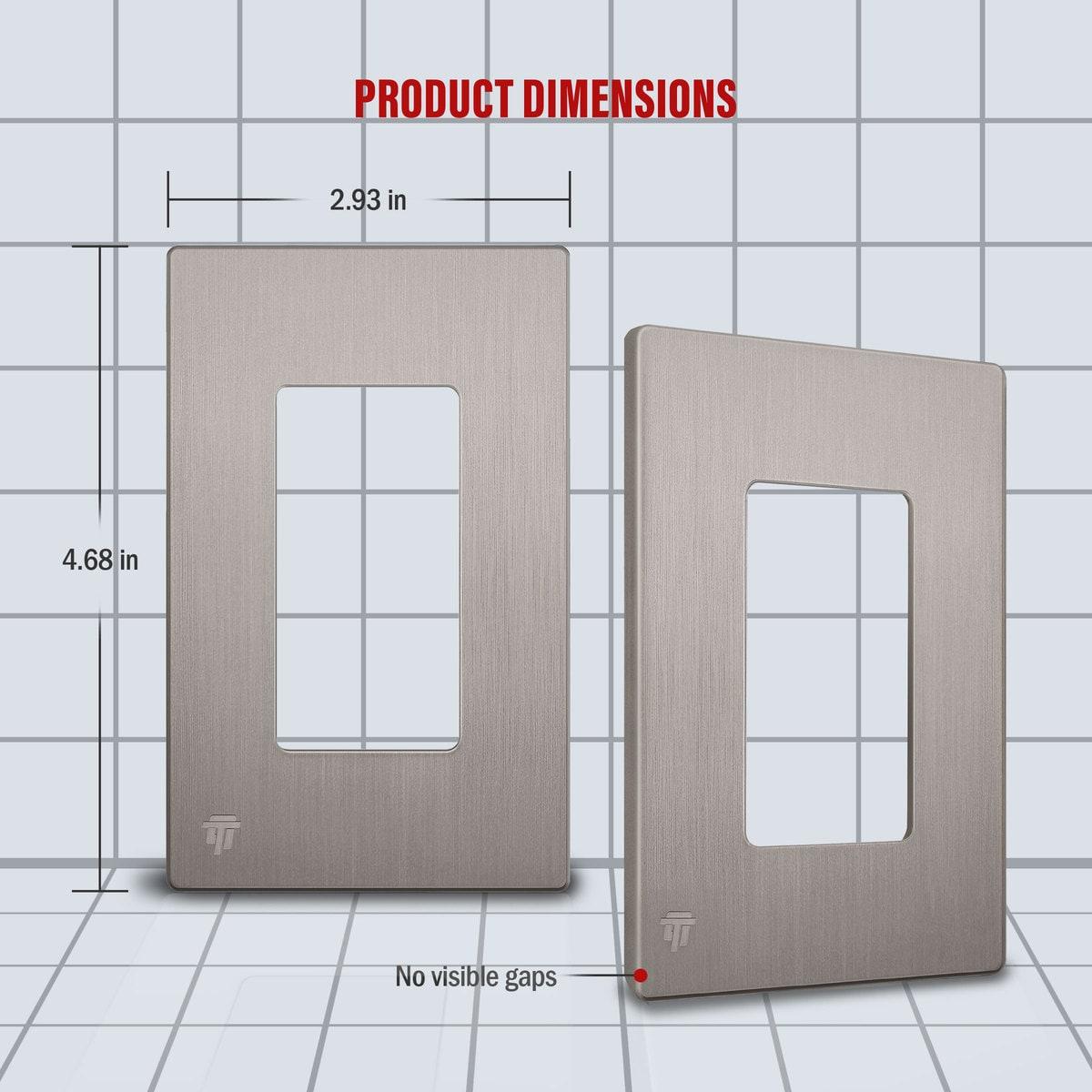 Enerlites No Subject 1 - Gang Rocker Standard Wall Plate